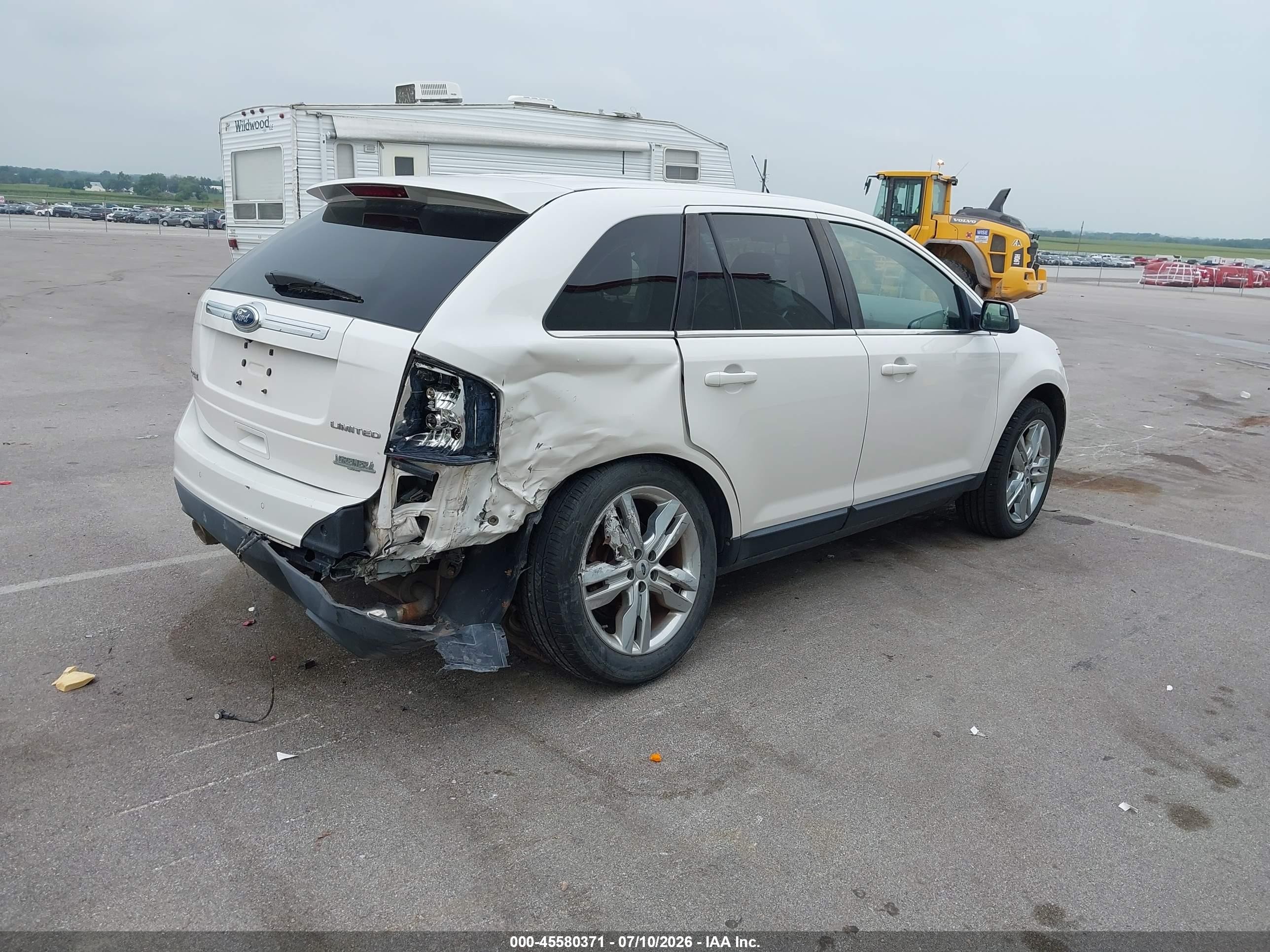 2011 Ford Edge Limited Белый vin: 2FMDK3KC6BBB67366