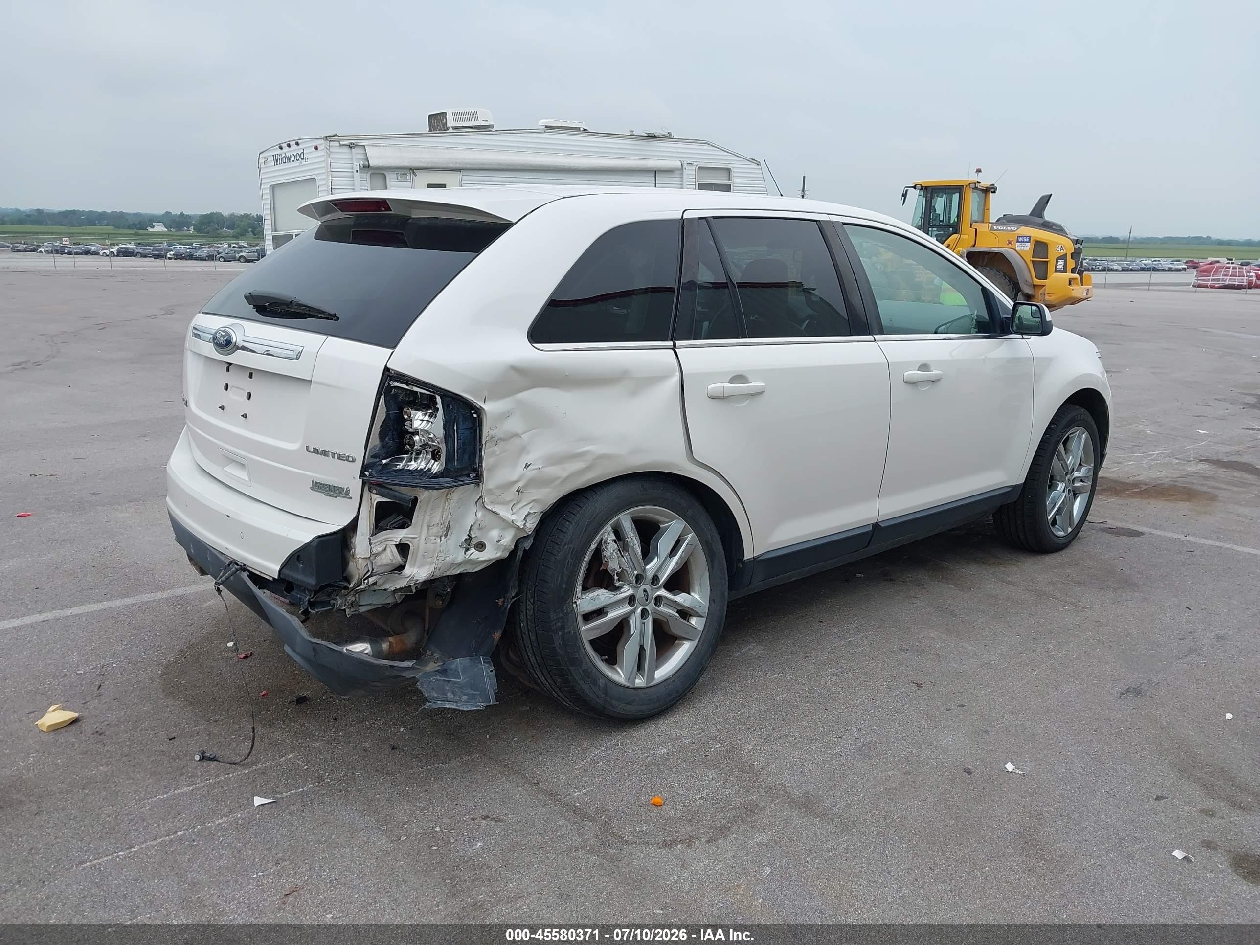 2011 Ford Edge Limited Белый vin: 2FMDK3KC6BBB67366