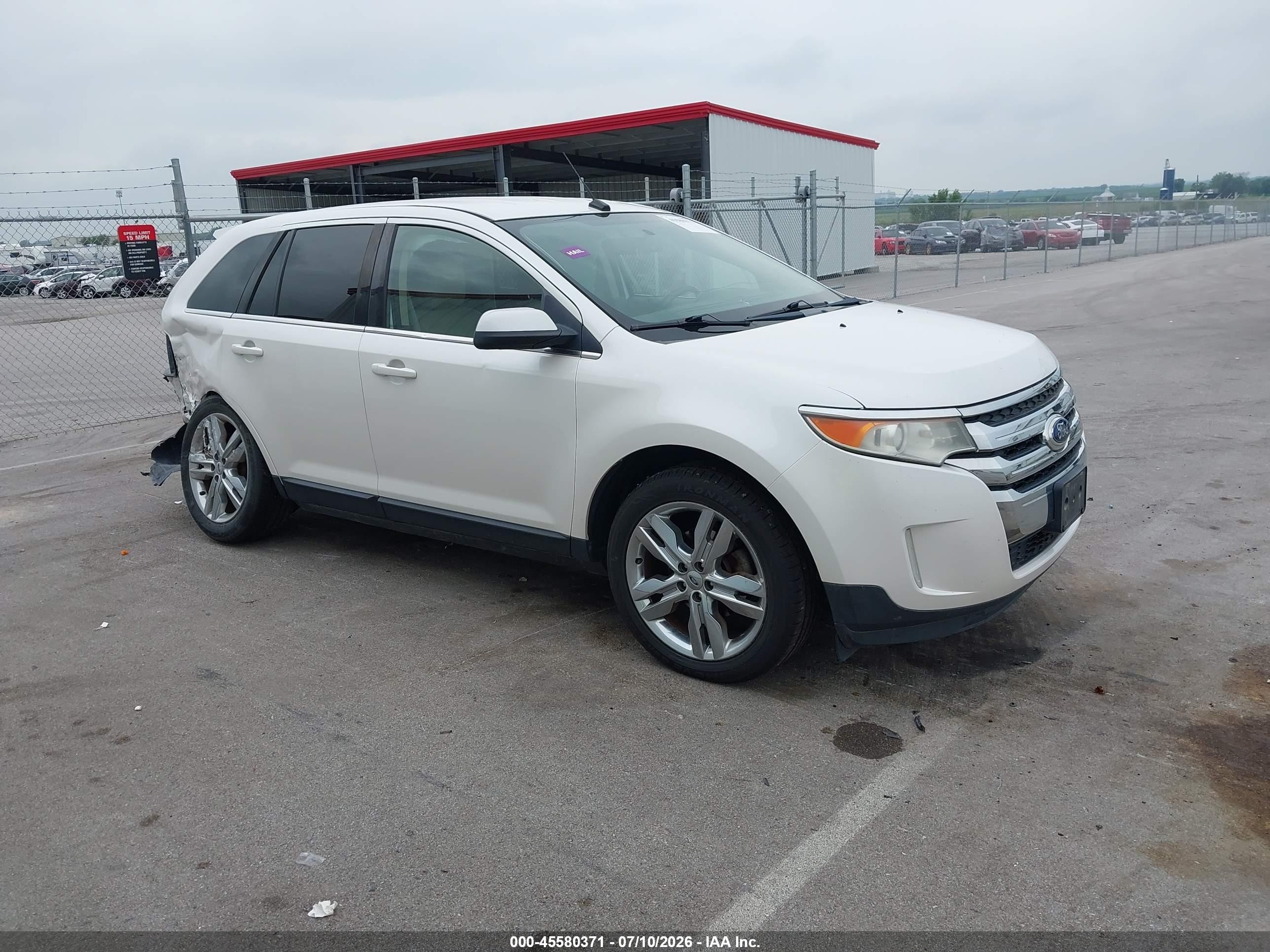 2011 Ford Edge Limited Белый vin: 2FMDK3KC6BBB67366