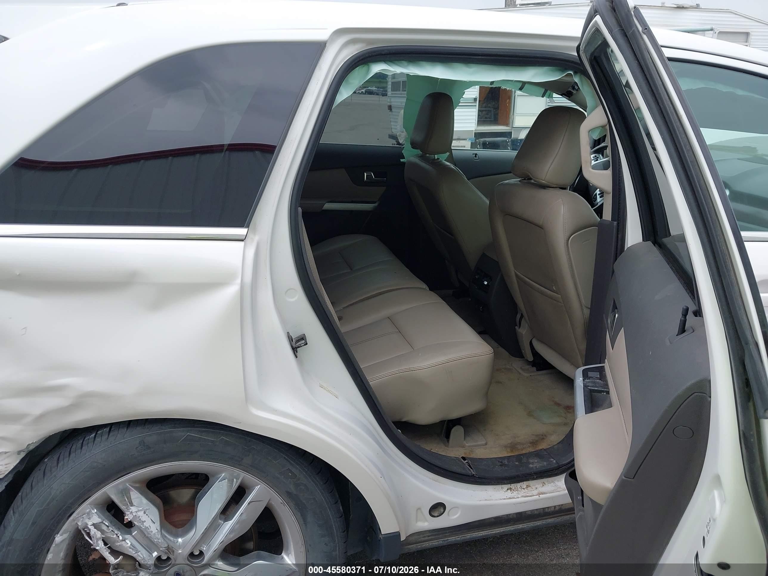 2011 Ford Edge Limited Белый vin: 2FMDK3KC6BBB67366