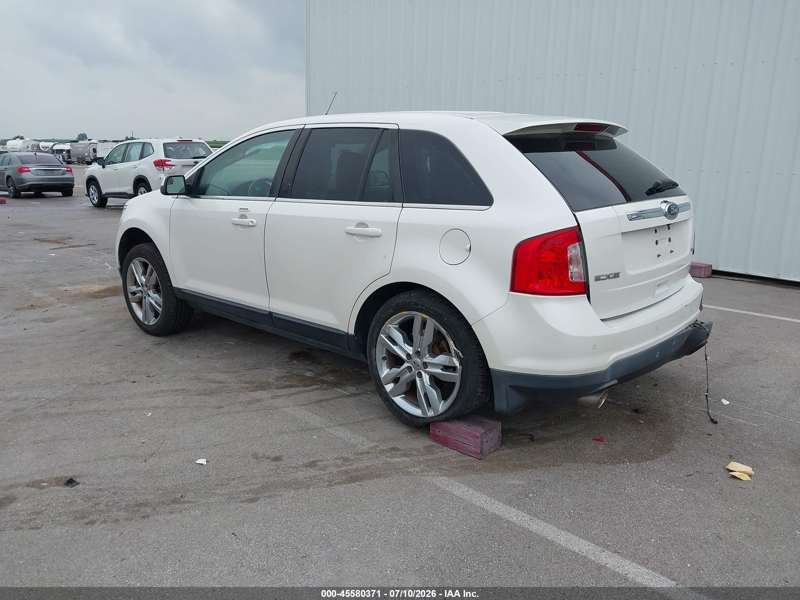 2011 Ford Edge Limited Белый vin: 2FMDK3KC6BBB67366