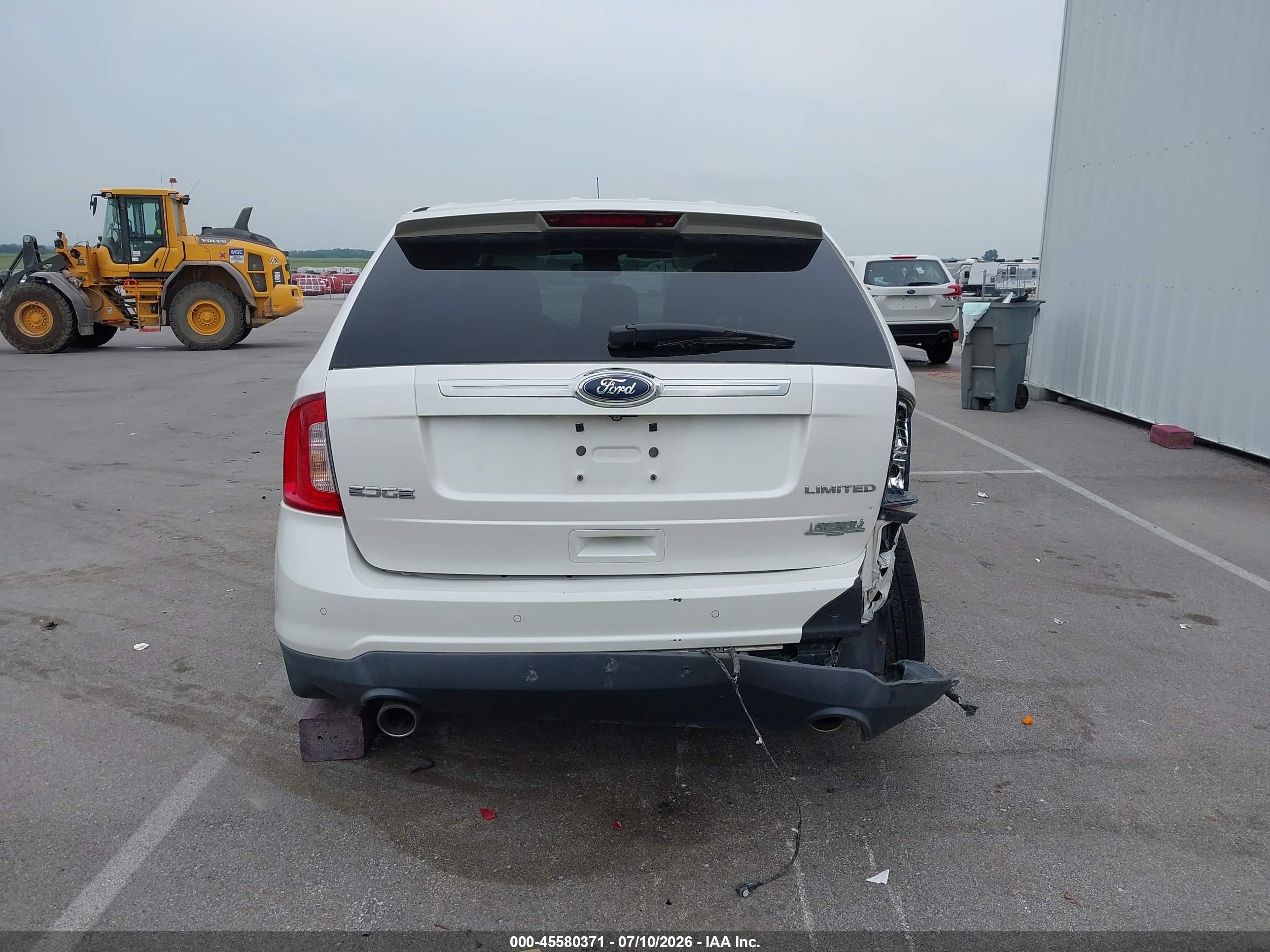 2011 Ford Edge Limited Белый vin: 2FMDK3KC6BBB67366
