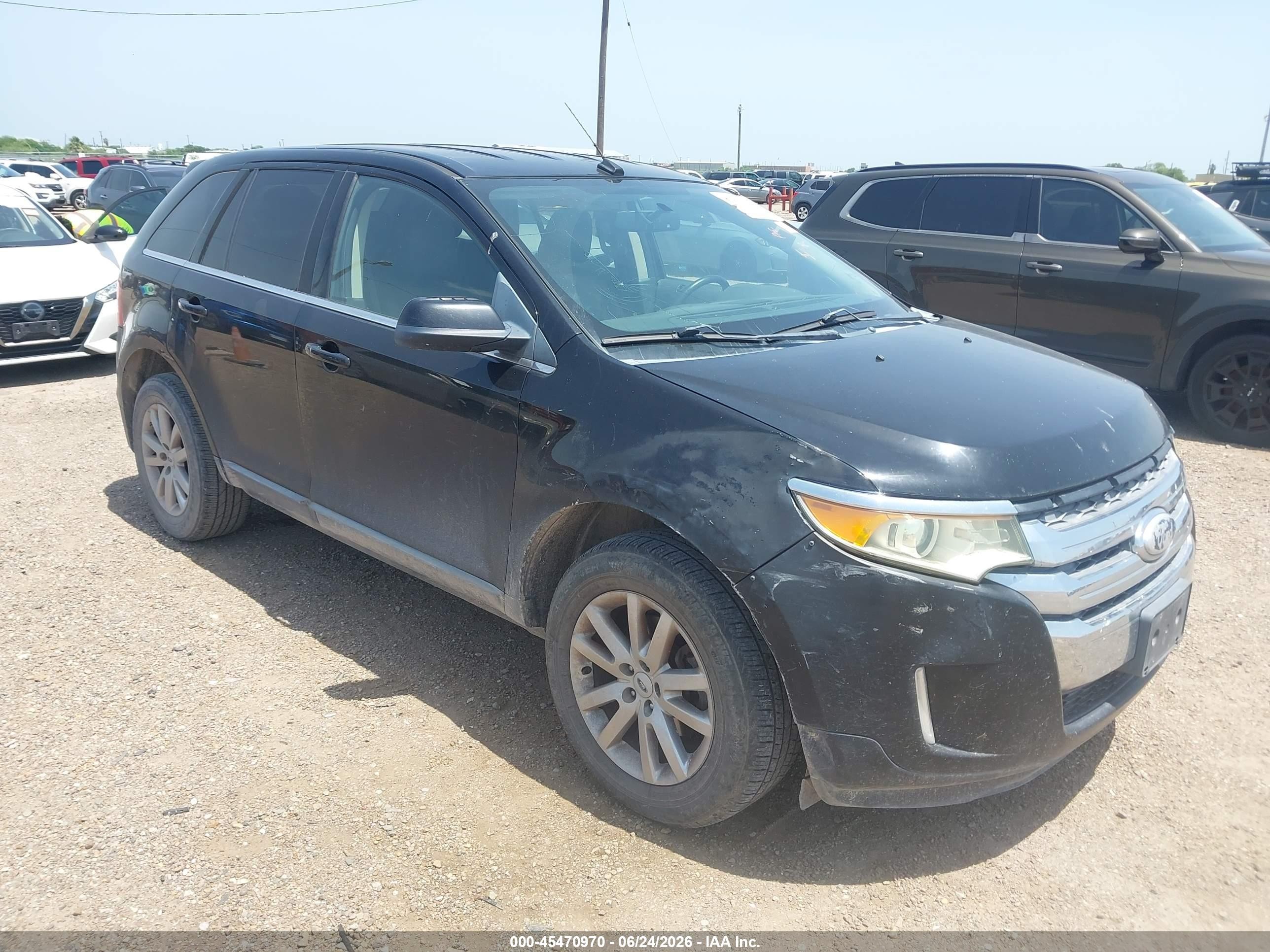 2012 Ford Edge Limited Black vin: 2FMDK3KC6CBA13113