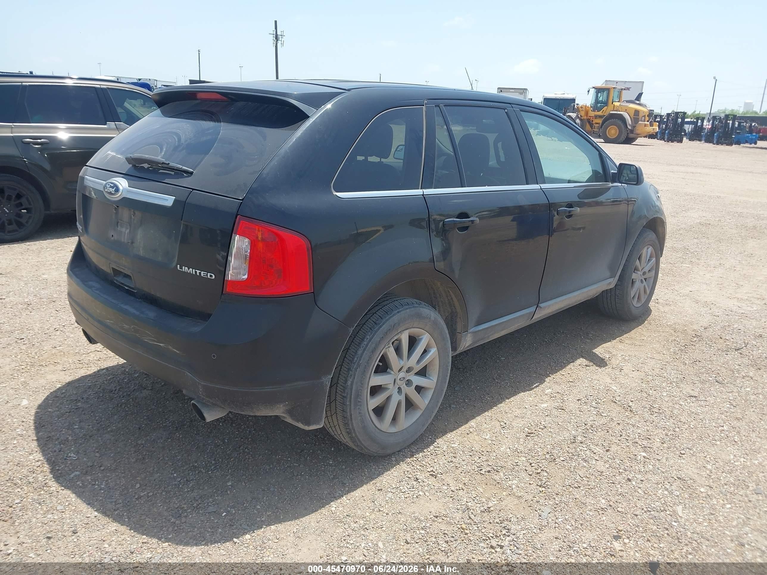 2012 Ford Edge Limited Black vin: 2FMDK3KC6CBA13113