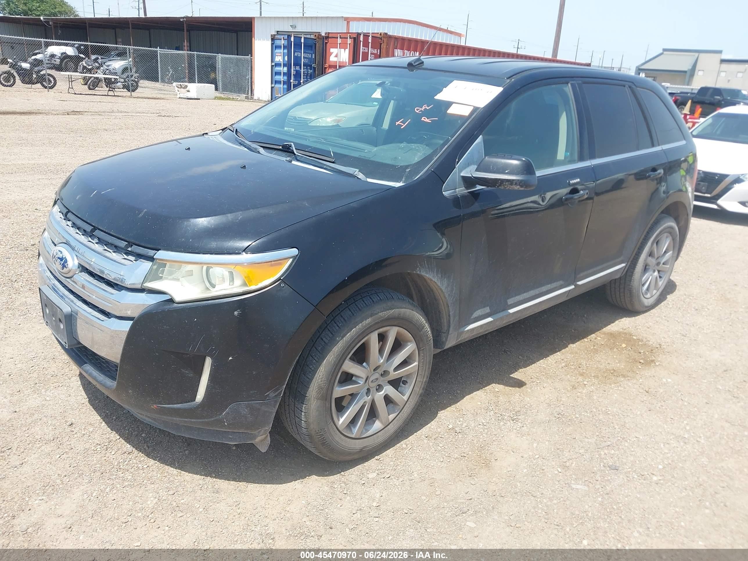 2012 Ford Edge Limited Black vin: 2FMDK3KC6CBA13113