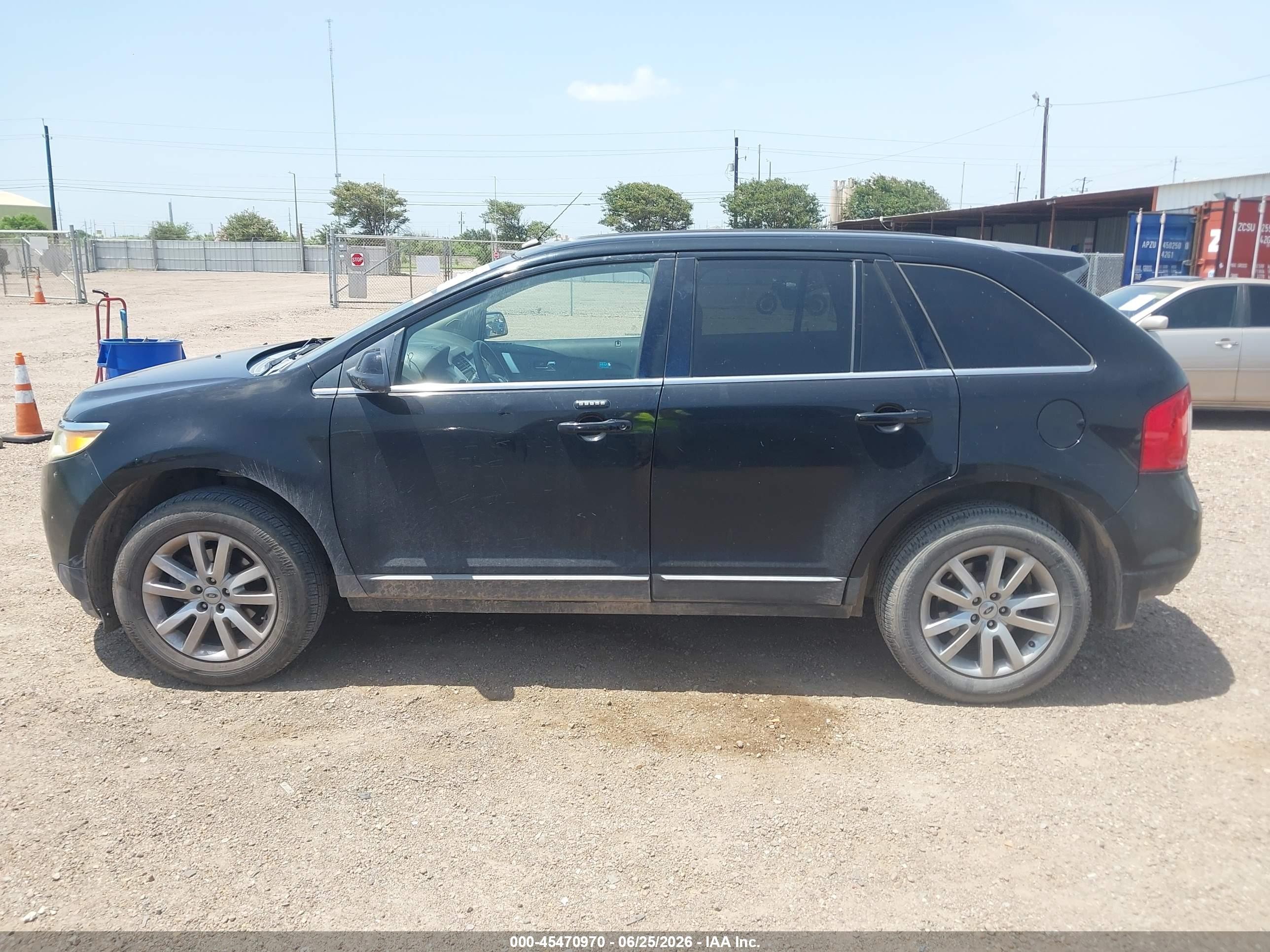 2012 Ford Edge Limited Black vin: 2FMDK3KC6CBA13113
