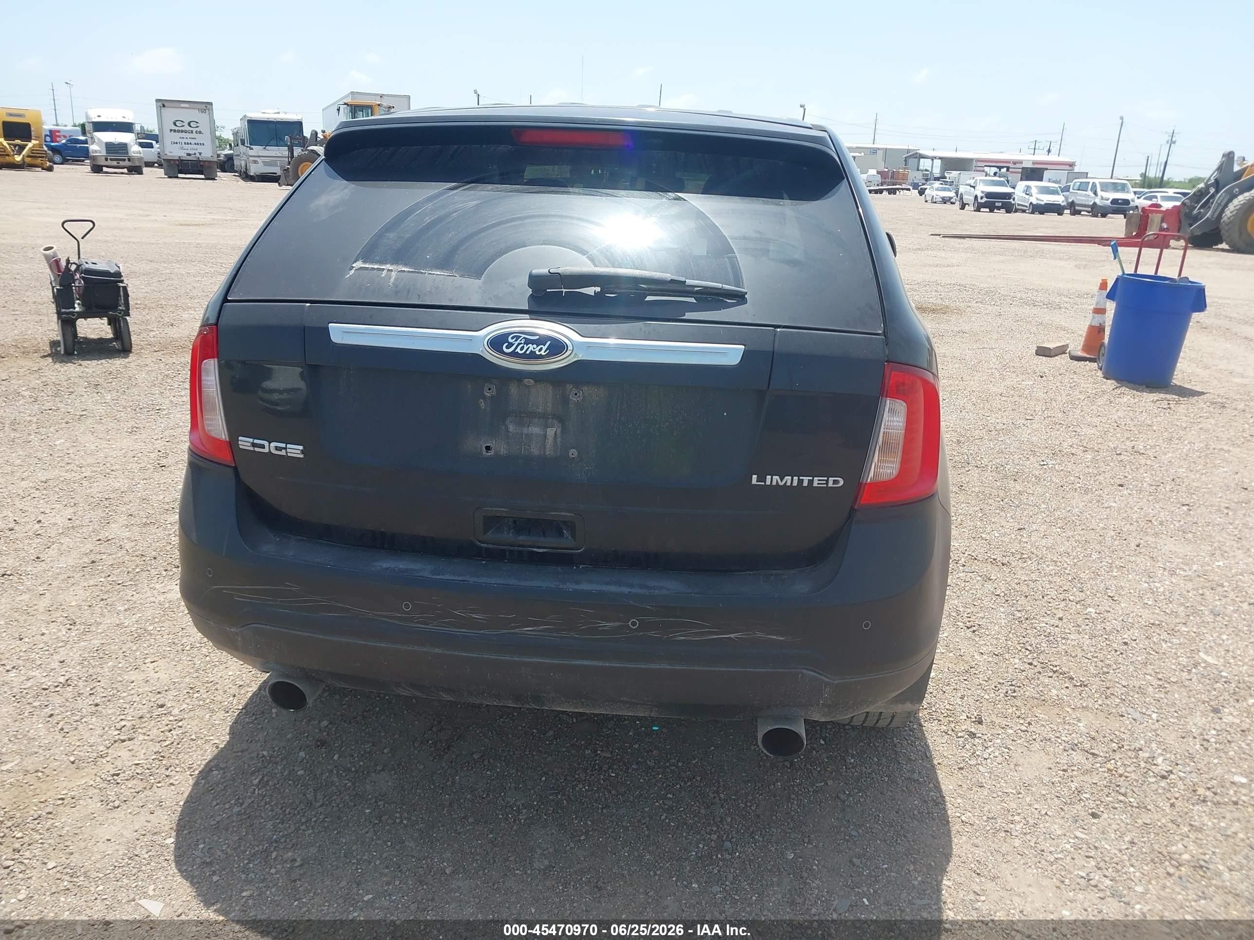 2012 Ford Edge Limited Black vin: 2FMDK3KC6CBA13113