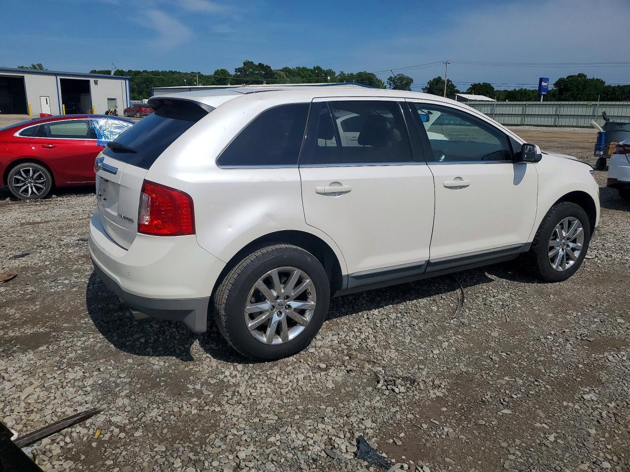 2012 Ford Edge Limited White vin: 2FMDK3KC6CBA22023