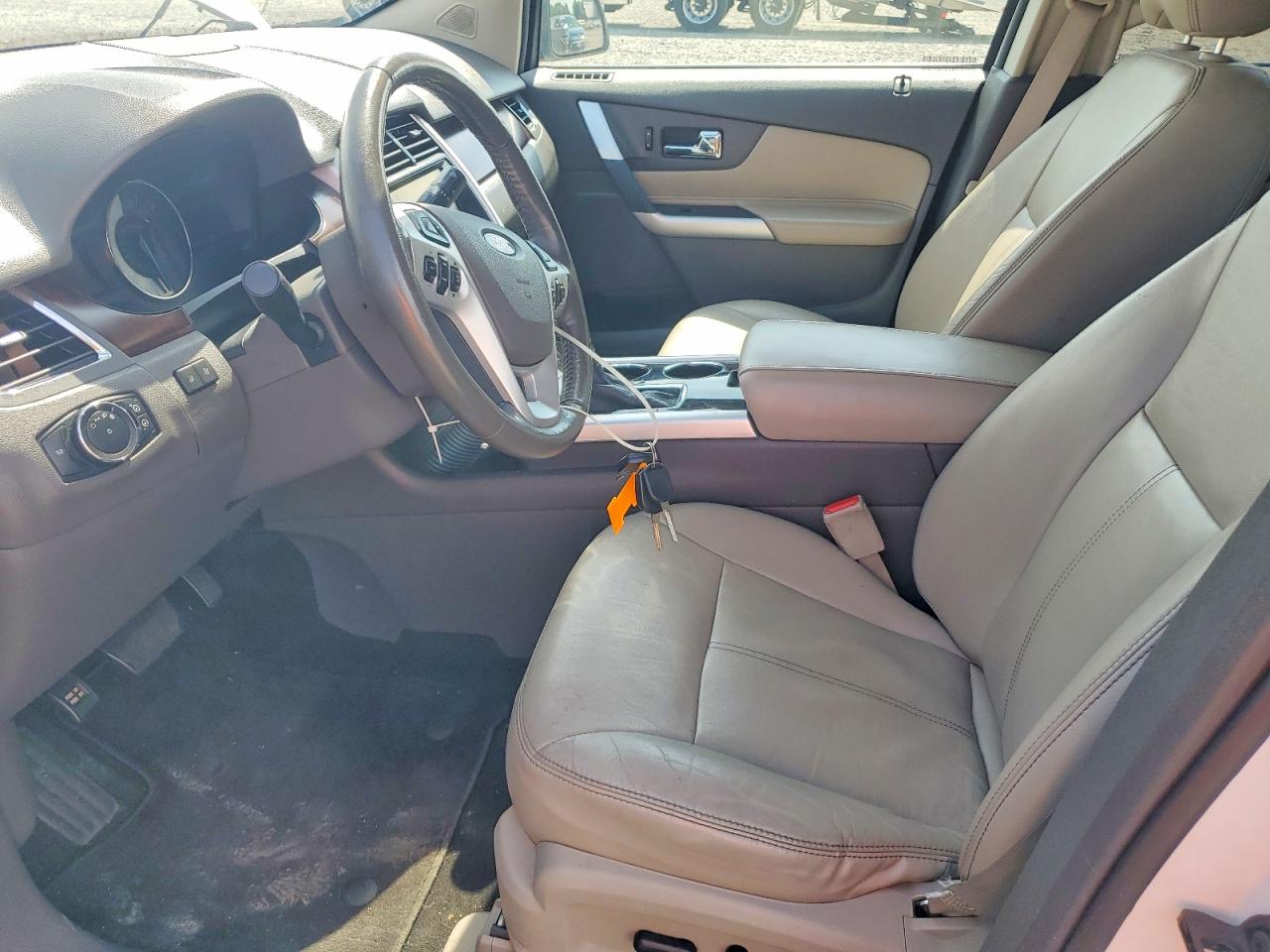 2012 Ford Edge Limited White vin: 2FMDK3KC6CBA22023