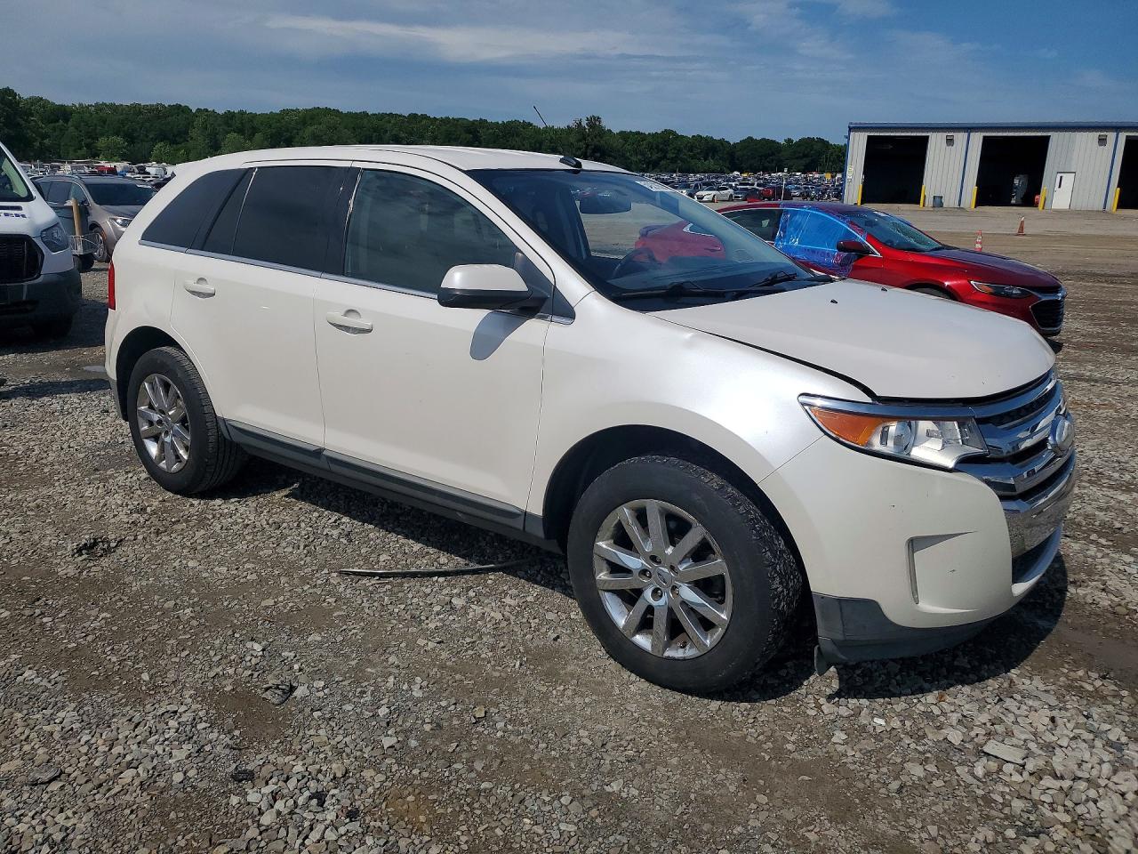2012 Ford Edge Limited White vin: 2FMDK3KC6CBA22023