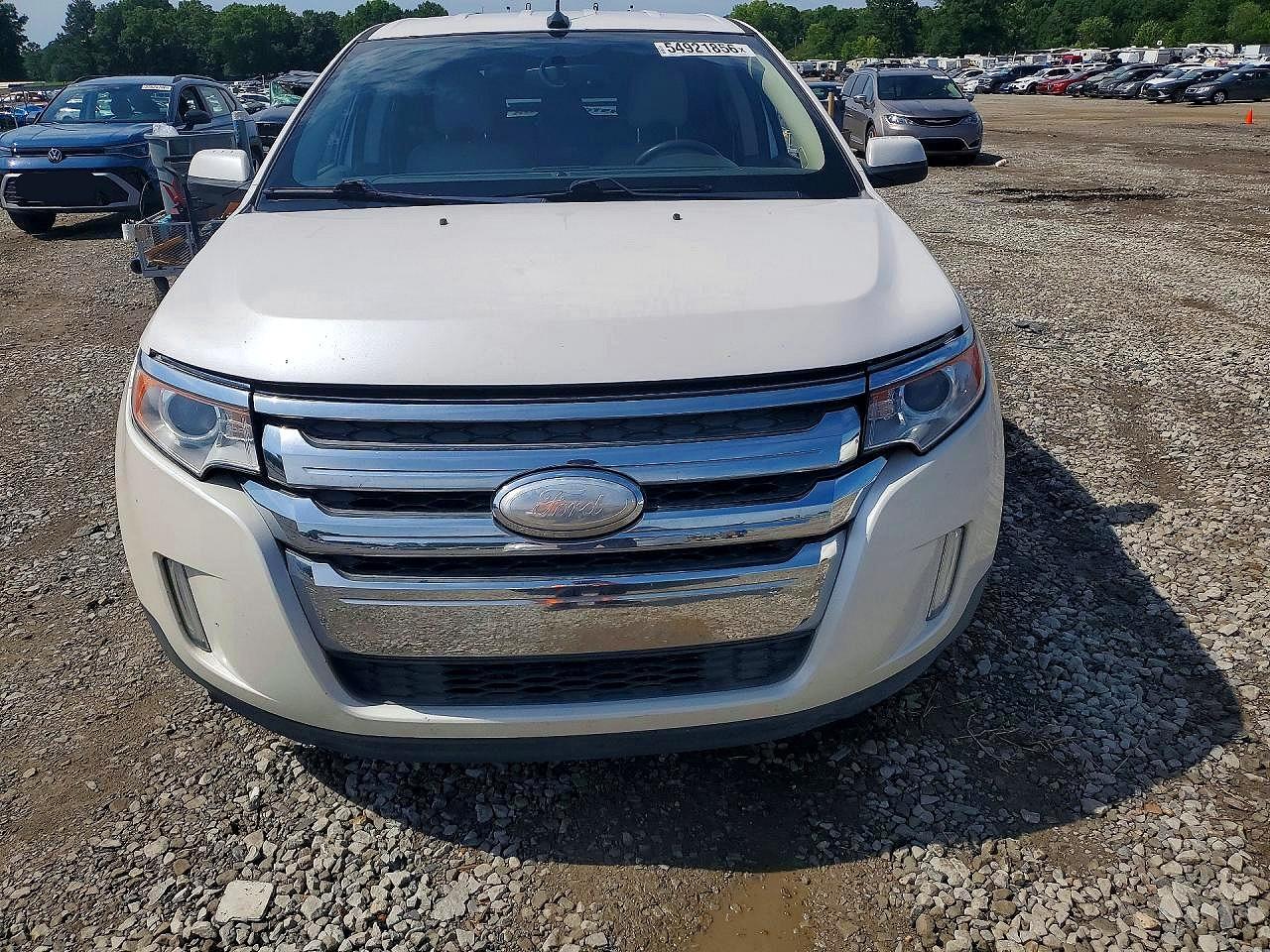 2012 Ford Edge Limited White vin: 2FMDK3KC6CBA22023