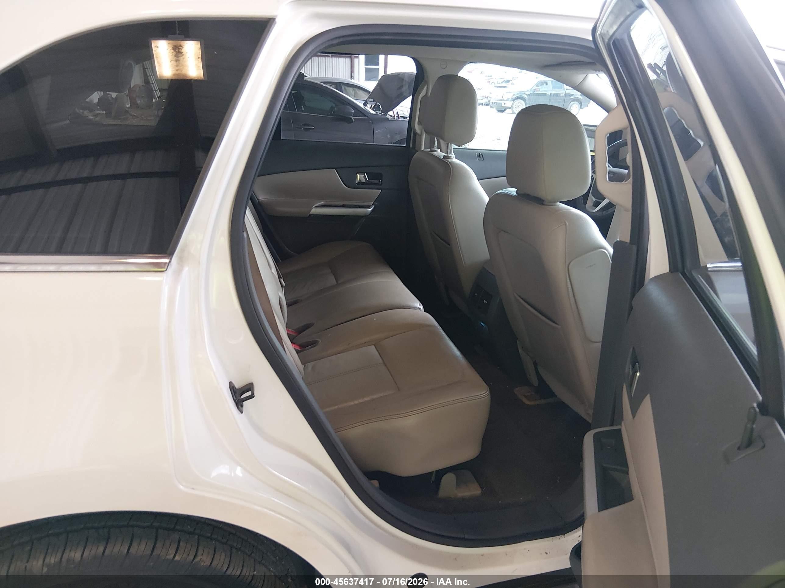 2013 Ford Edge Limited White vin: 2FMDK3KC6DBA30592