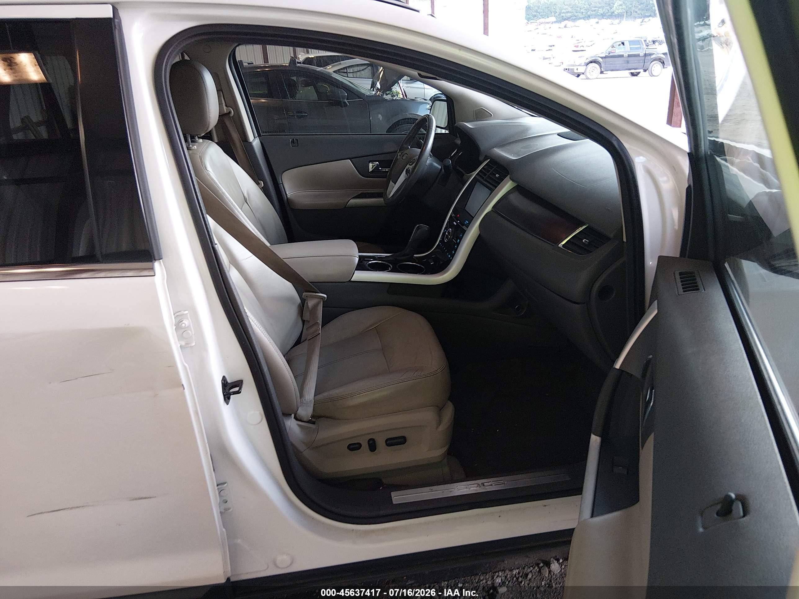 2013 Ford Edge Limited White vin: 2FMDK3KC6DBA30592