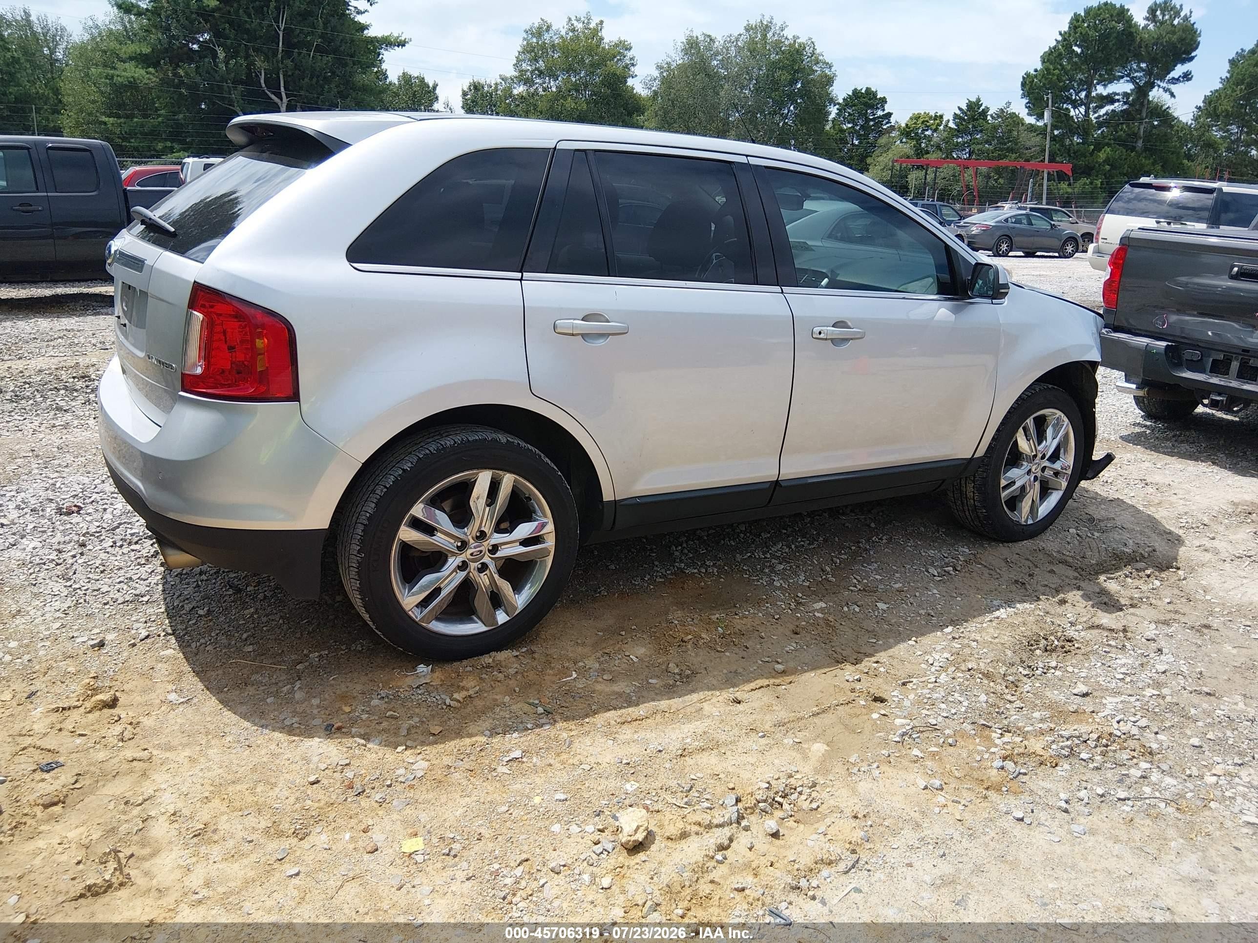2013 Ford Edge Limited Silver vin: 2FMDK3KC6DBA62300