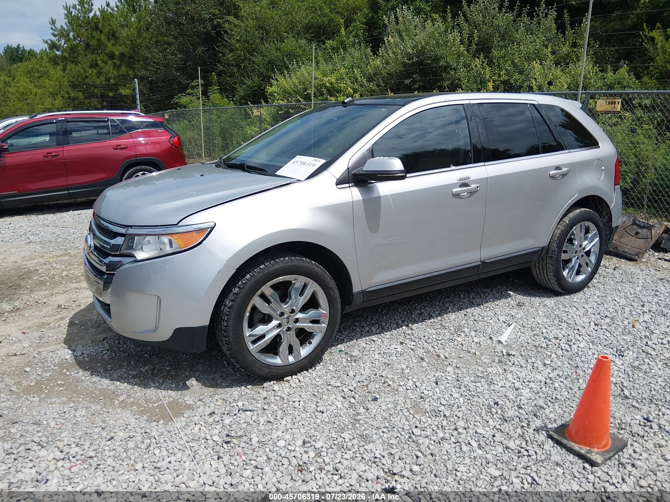 2013 Ford Edge Limited Silver vin: 2FMDK3KC6DBA62300