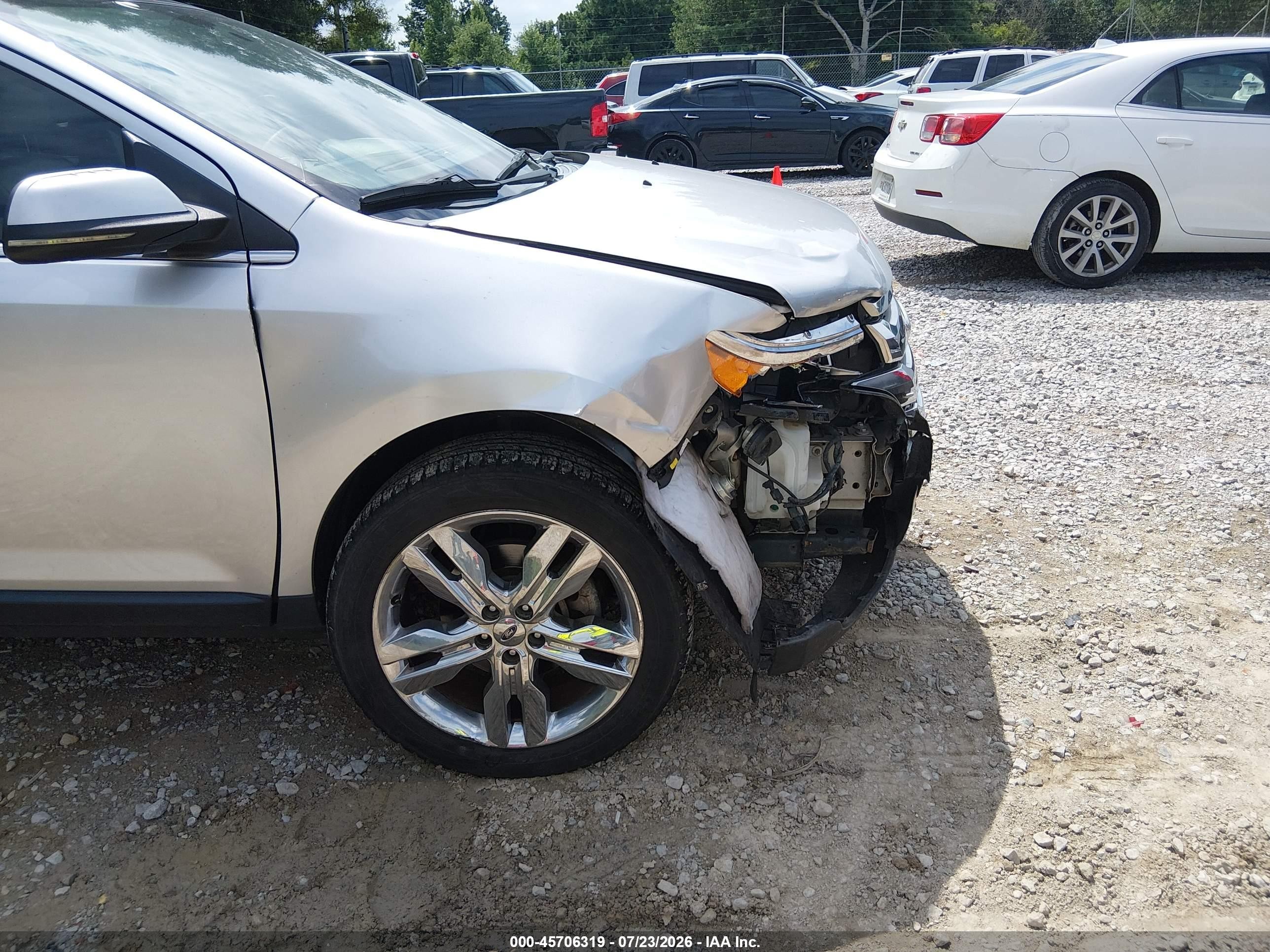 2013 Ford Edge Limited Silver vin: 2FMDK3KC6DBA62300