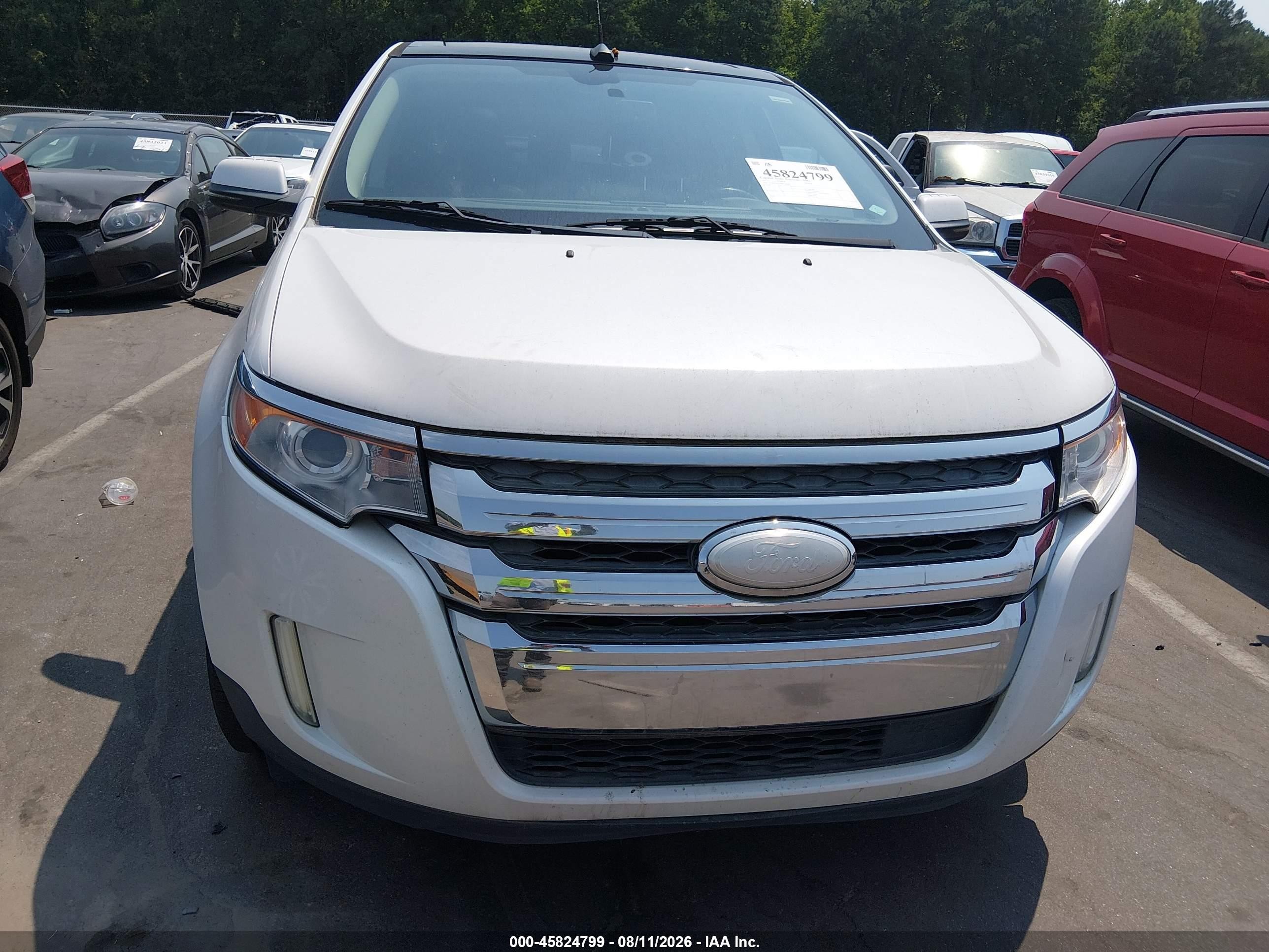 2013 Ford Edge Limited White vin: 2FMDK3KC6DBA82482