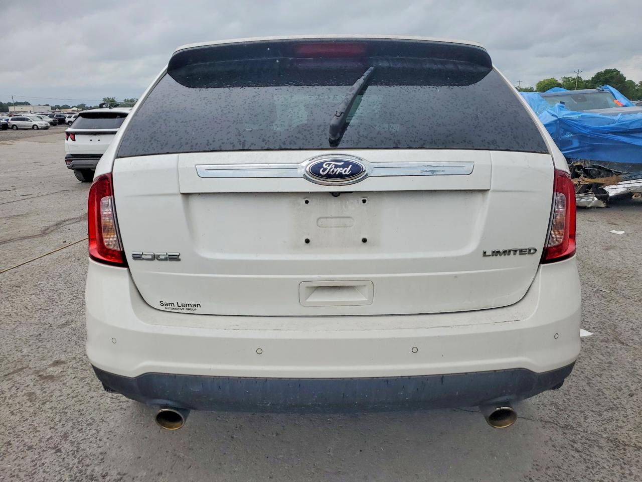 2013 Ford Edge Limited White vin: 2FMDK3KC6DBB57200