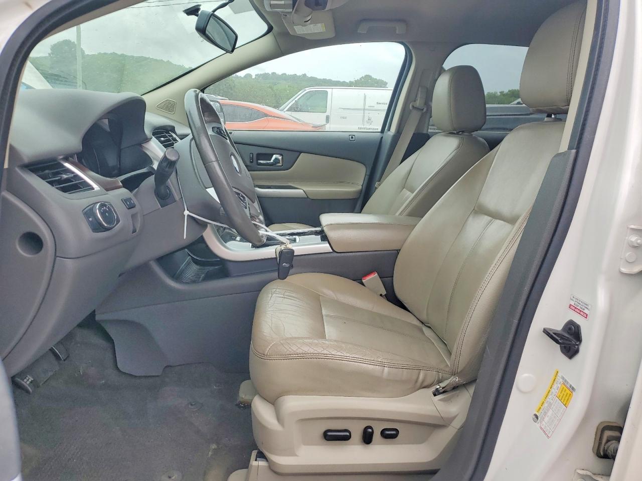 2013 Ford Edge Limited White vin: 2FMDK3KC6DBB57200