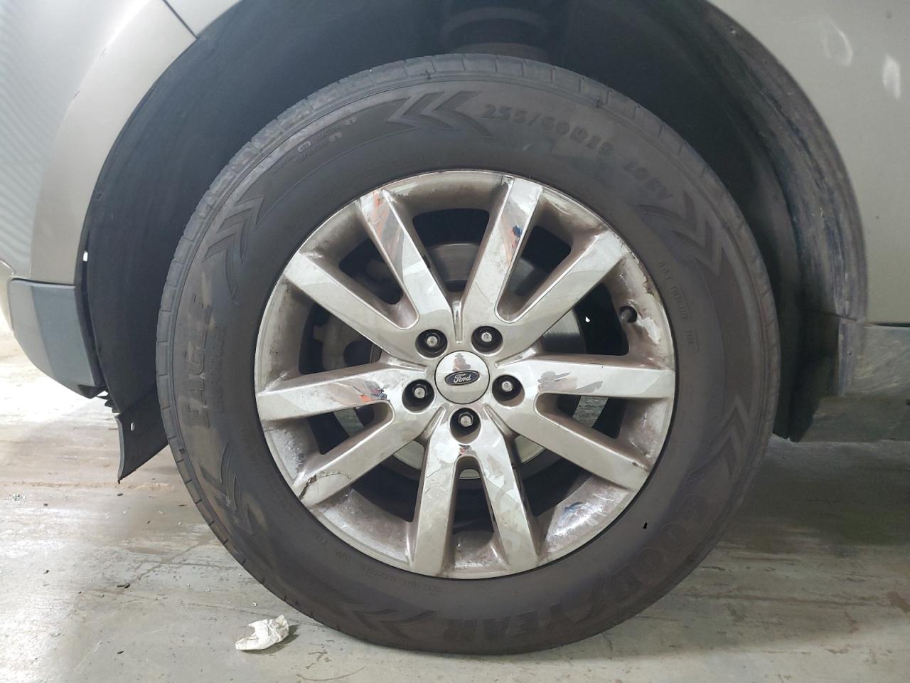 2013 Ford Edge Limited Brown vin: 2FMDK3KC6DBB95669 Damage: Left Front Wheel, Curb Rash, > 12 Inches