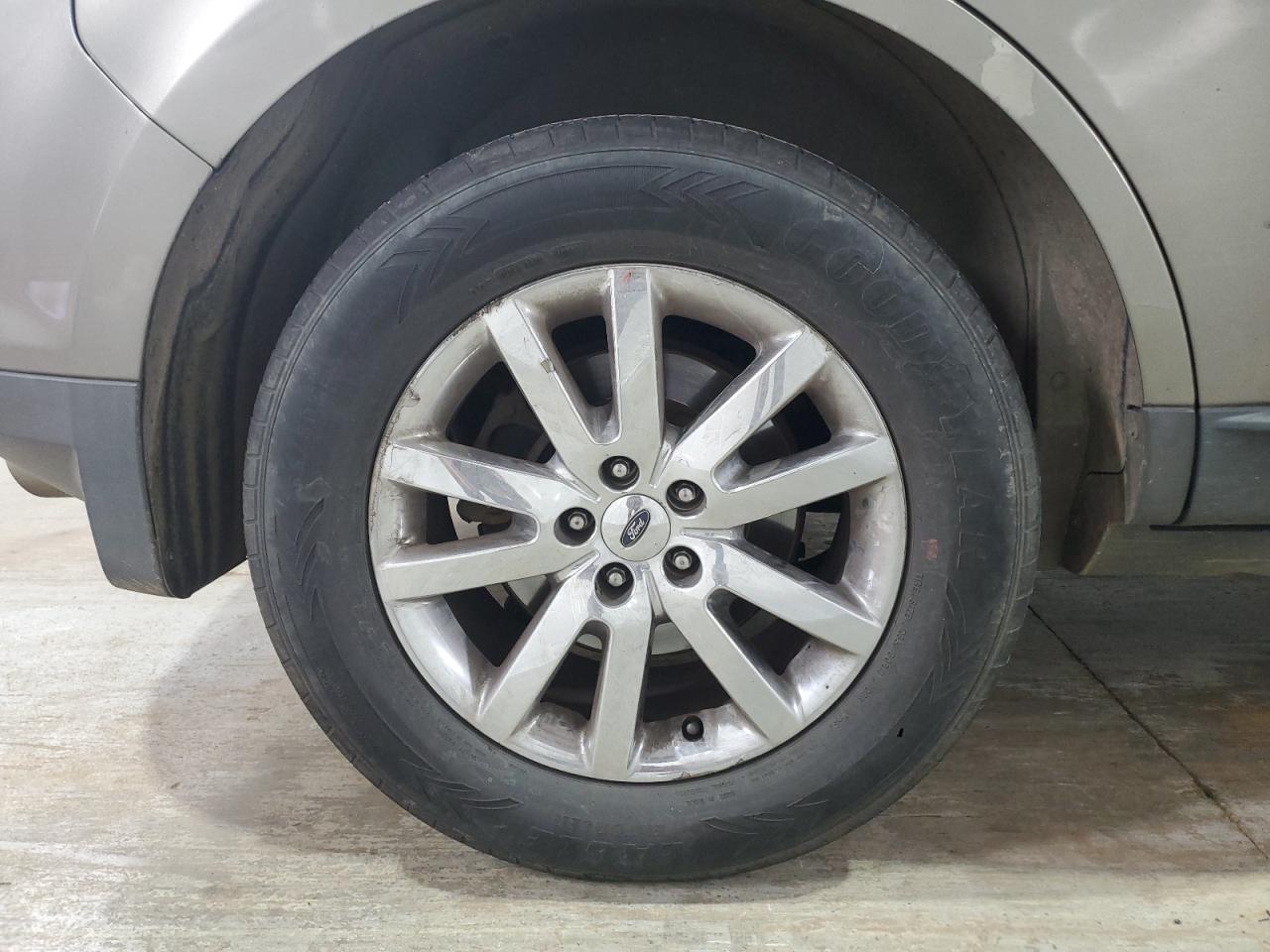 2013 Ford Edge Limited Brown vin: 2FMDK3KC6DBB95669 Damage: Right Rear Wheel, Curb Rash, > 12 Inches