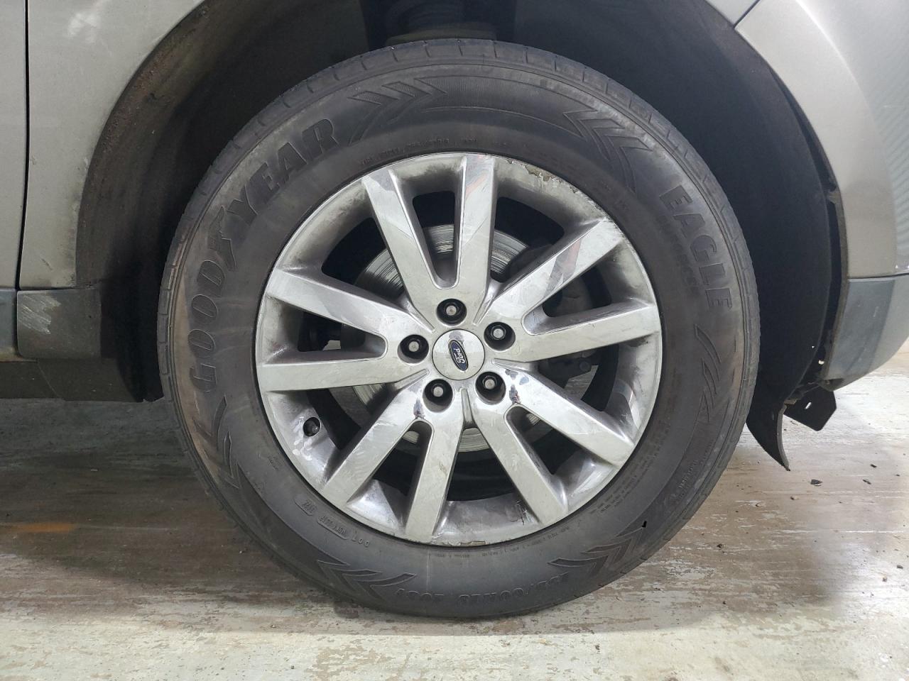 2013 Ford Edge Limited Brown vin: 2FMDK3KC6DBB95669 Damage: Right Front Wheel, Curb Rash, > 12 Inches