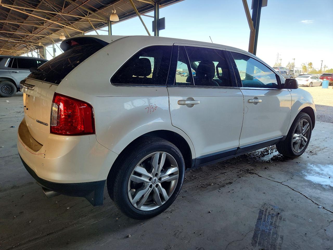 2013 Ford Edge Limited White vin: 2FMDK3KC6DBC58771