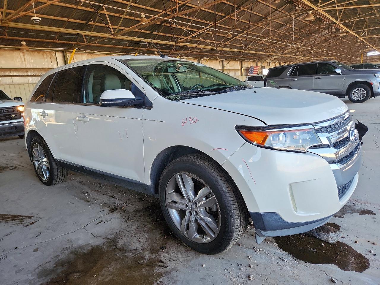 2013 Ford Edge Limited White vin: 2FMDK3KC6DBC58771