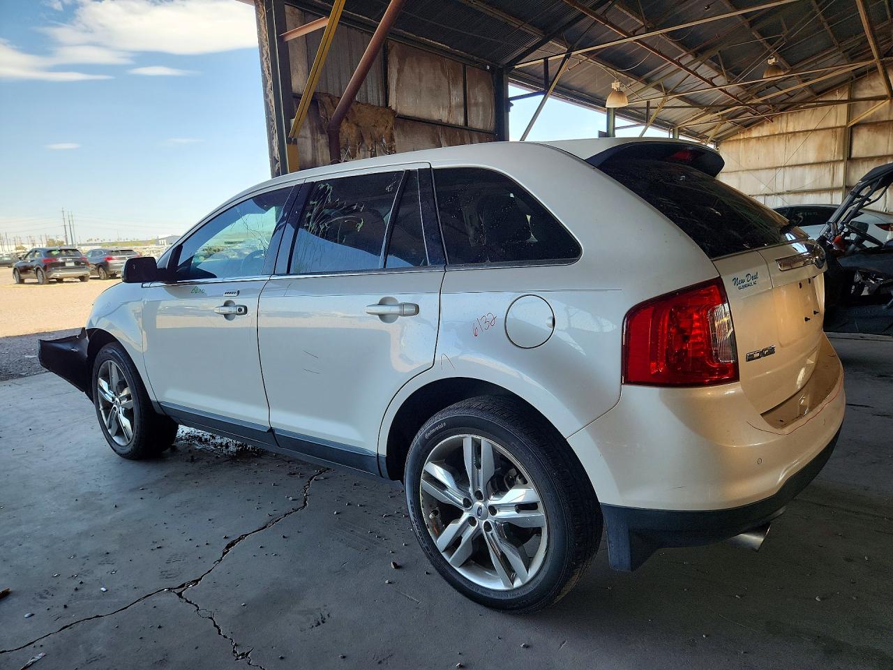 2013 Ford Edge Limited White vin: 2FMDK3KC6DBC58771