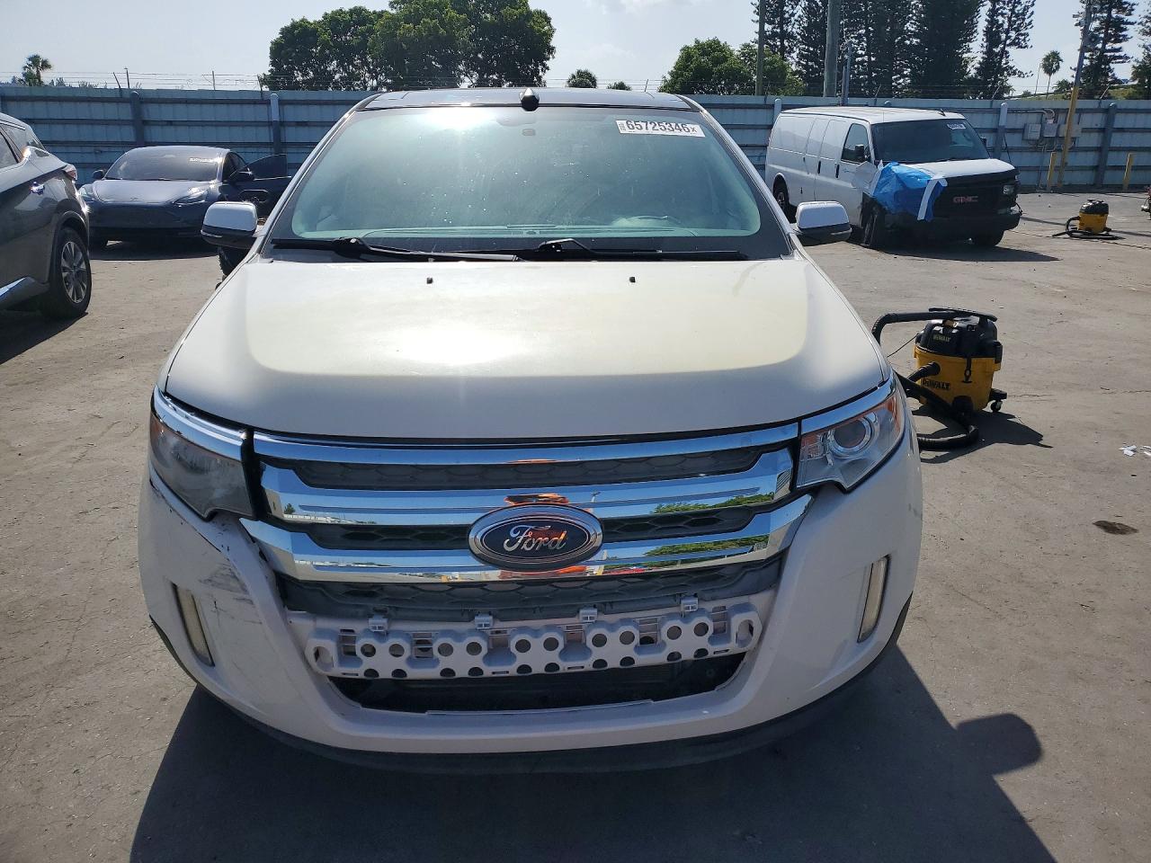 2013 Ford Edge Limited White vin: 2FMDK3KC6DBC64277