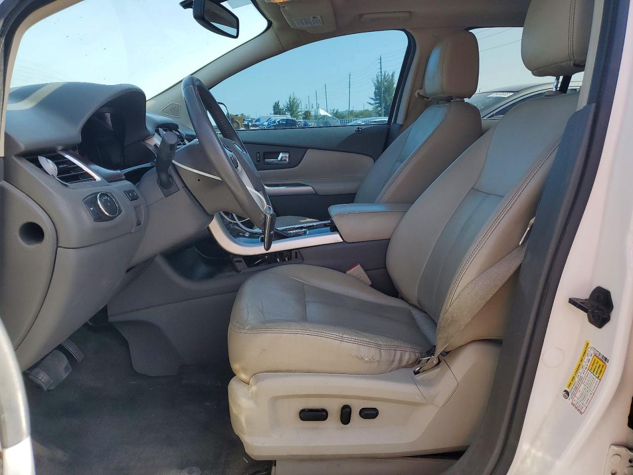 2013 Ford Edge Limited White vin: 2FMDK3KC6DBC64277