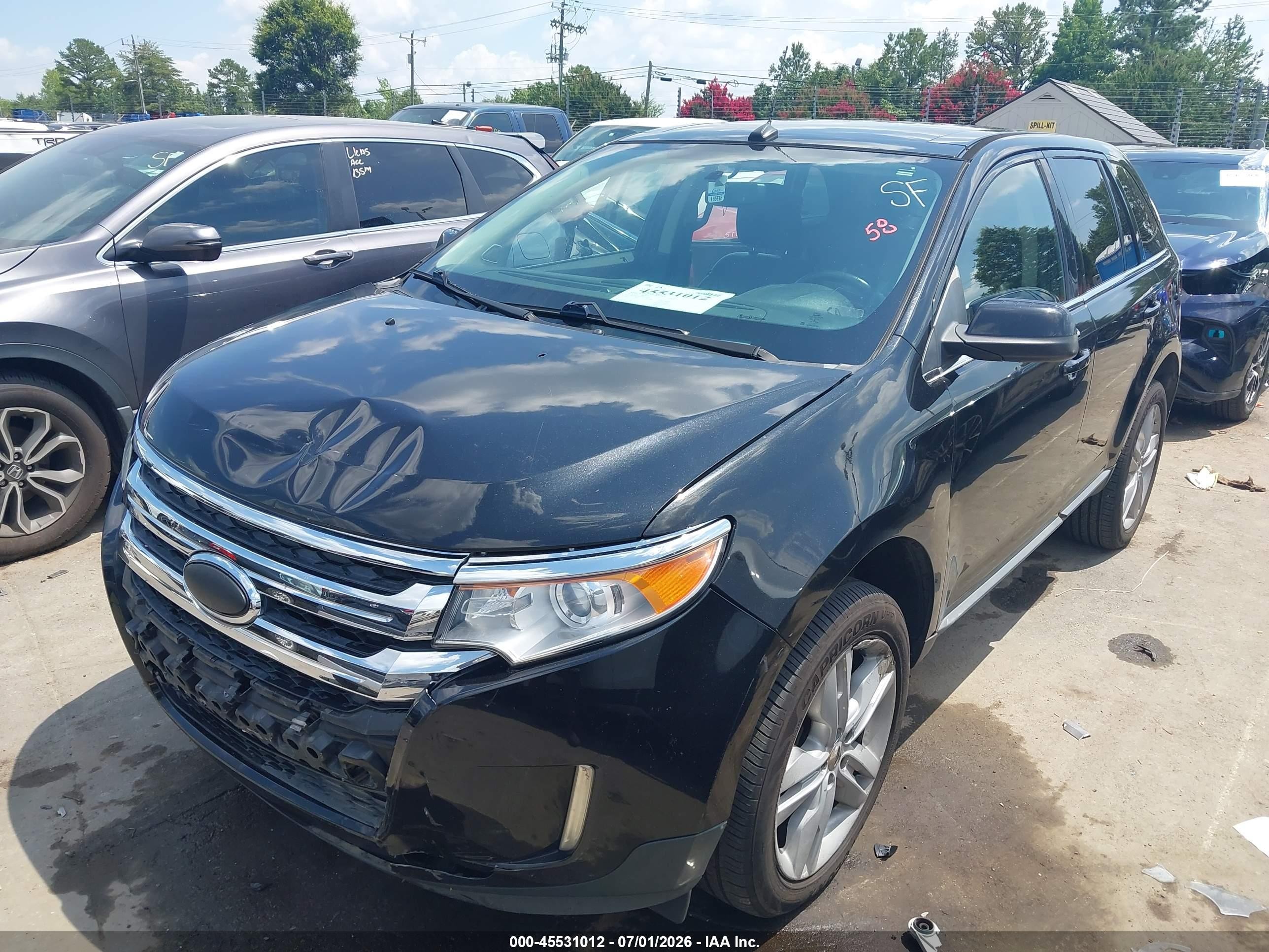 2013 Ford Edge Limited Black vin: 2FMDK3KC6DBC91253