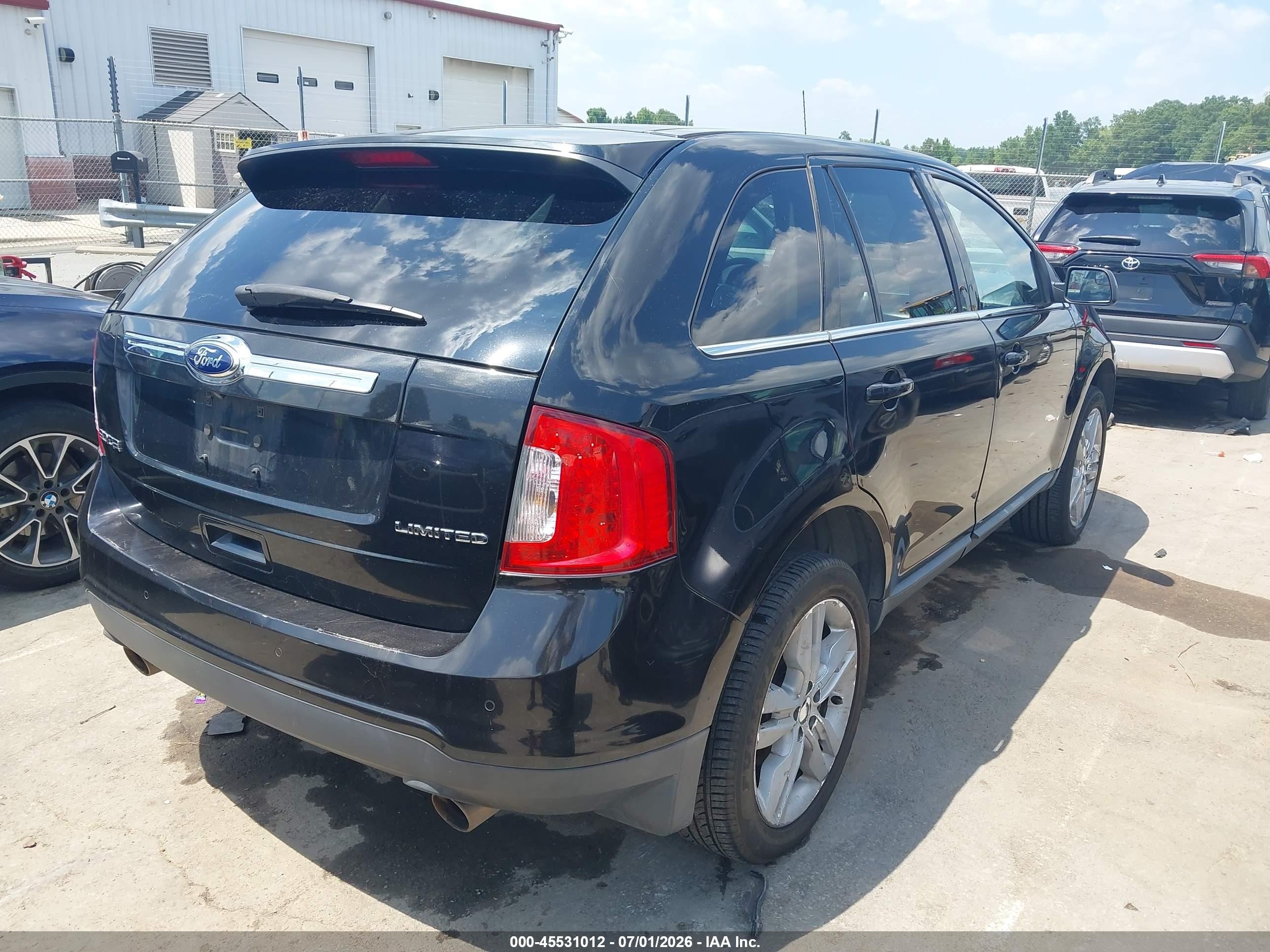 2013 Ford Edge Limited Black vin: 2FMDK3KC6DBC91253