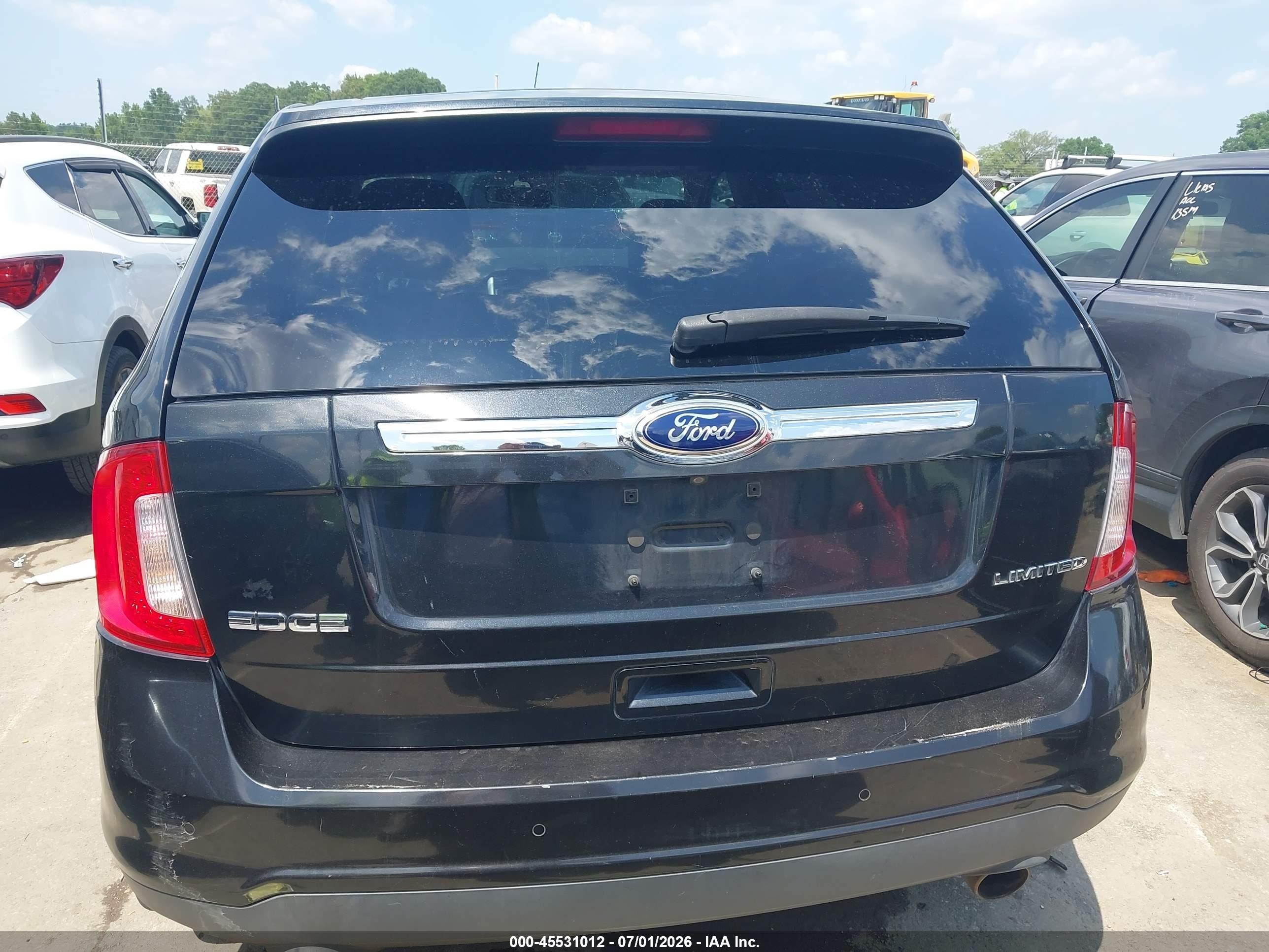 2013 Ford Edge Limited Black vin: 2FMDK3KC6DBC91253