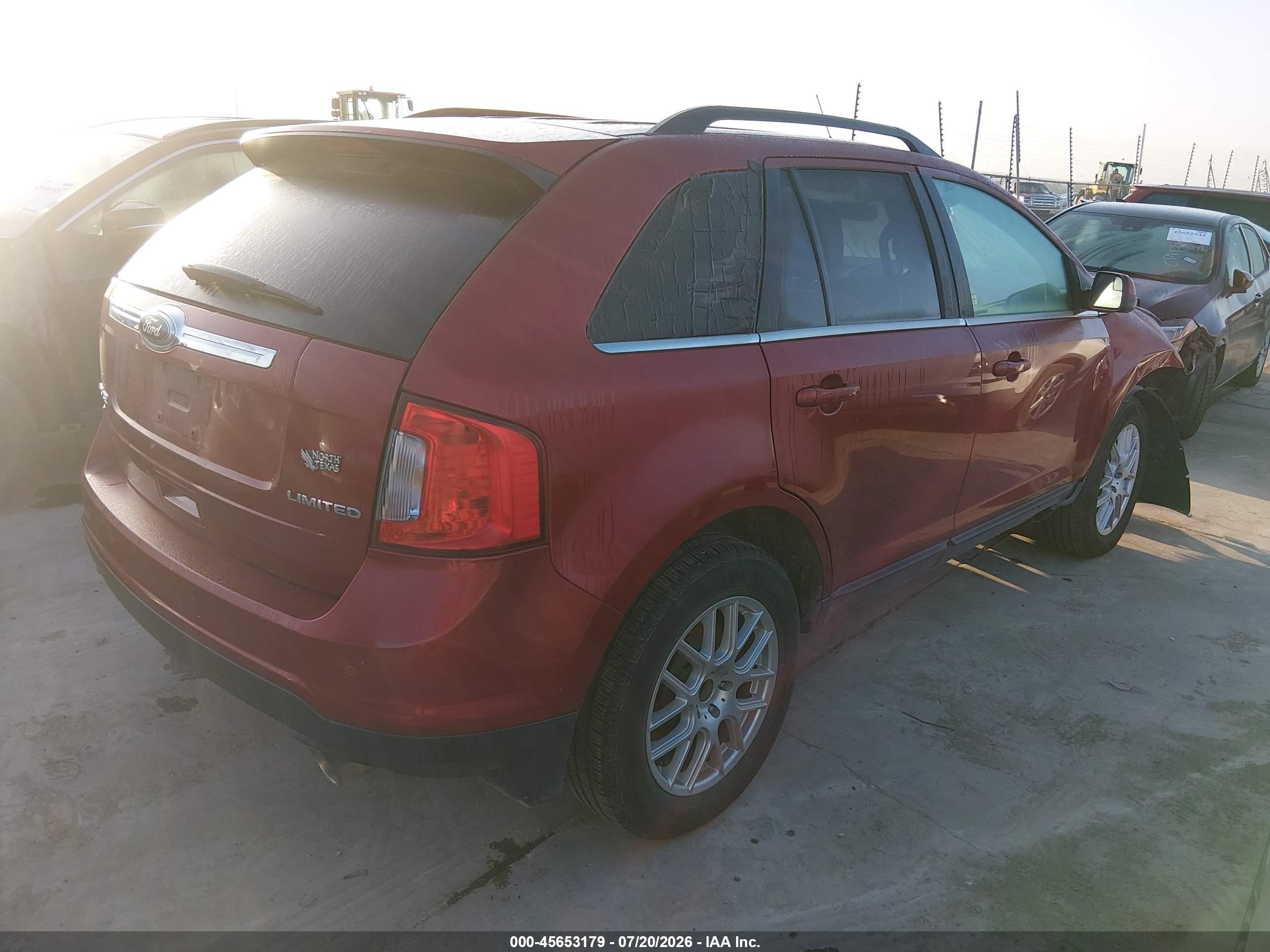 2013 Ford Edge Limited Maroon vin: 2FMDK3KC6DBC96162