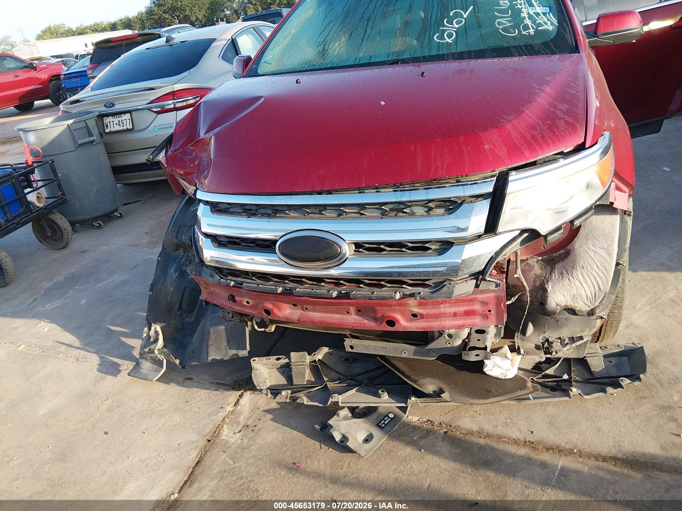 2013 Ford Edge Limited Maroon vin: 2FMDK3KC6DBC96162
