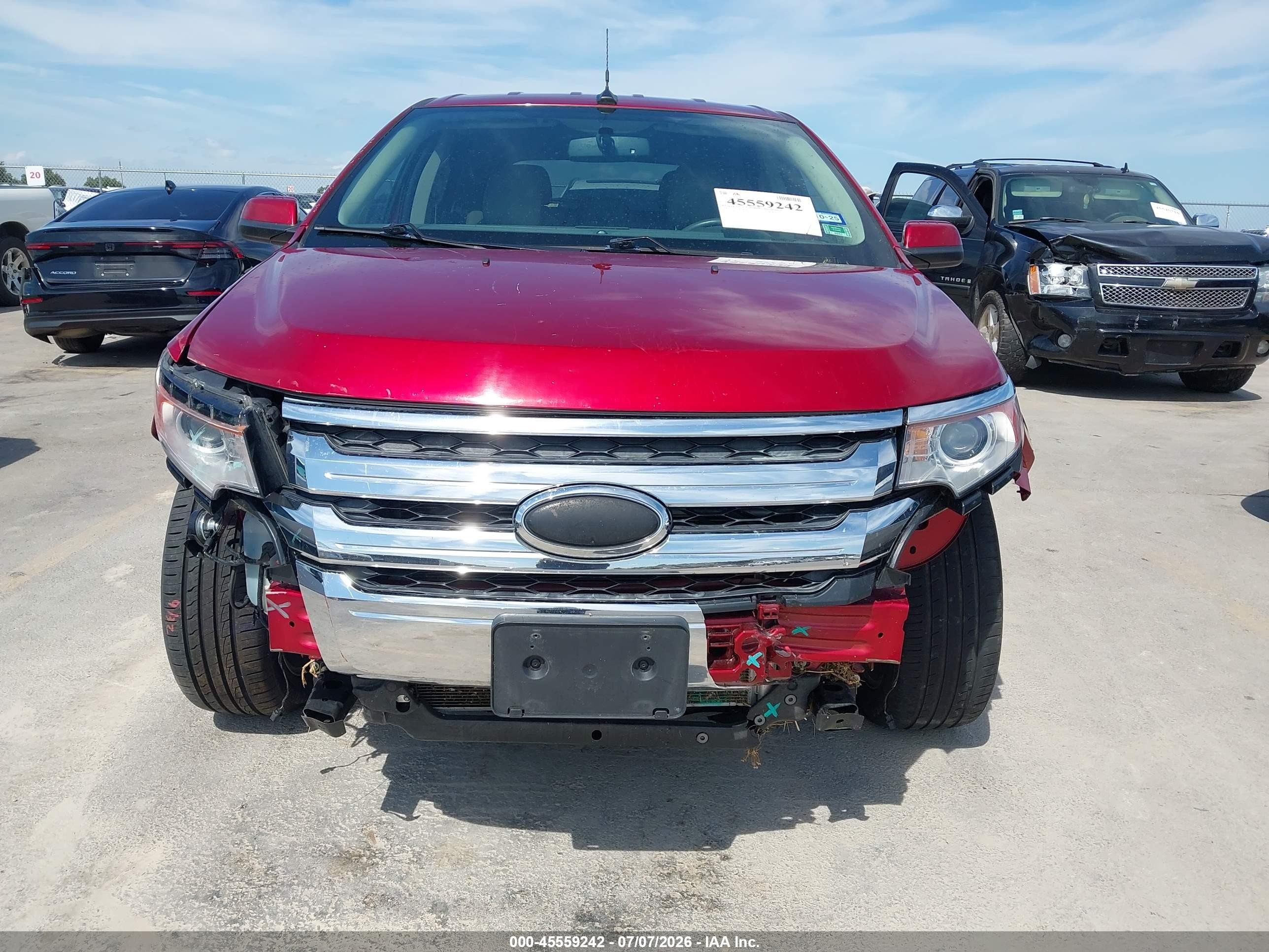 2013 Ford Edge Limited Red vin: 2FMDK3KC6DBC96324