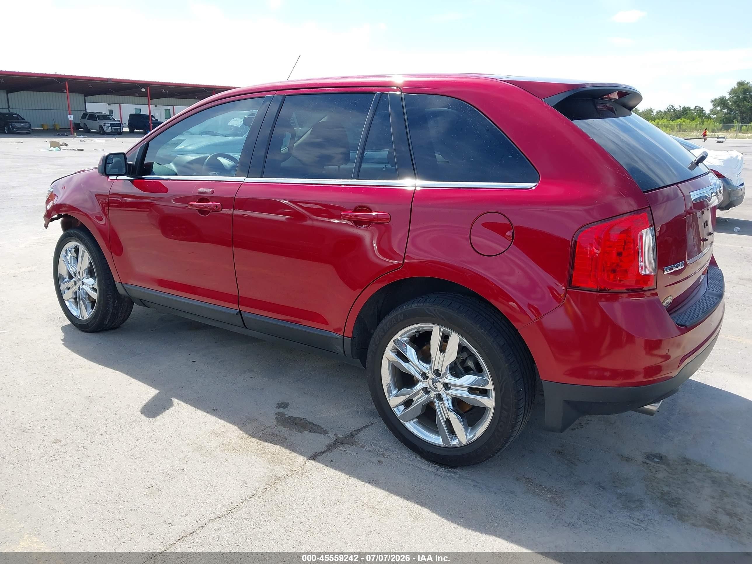 2013 Ford Edge Limited Red vin: 2FMDK3KC6DBC96324