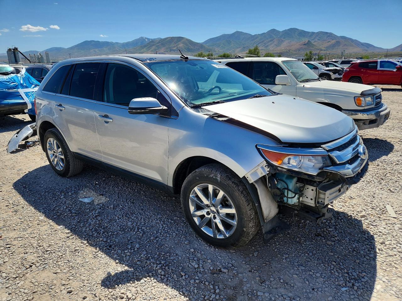 2014 Ford Edge Limited Silver vin: 2FMDK3KC6EBA07038