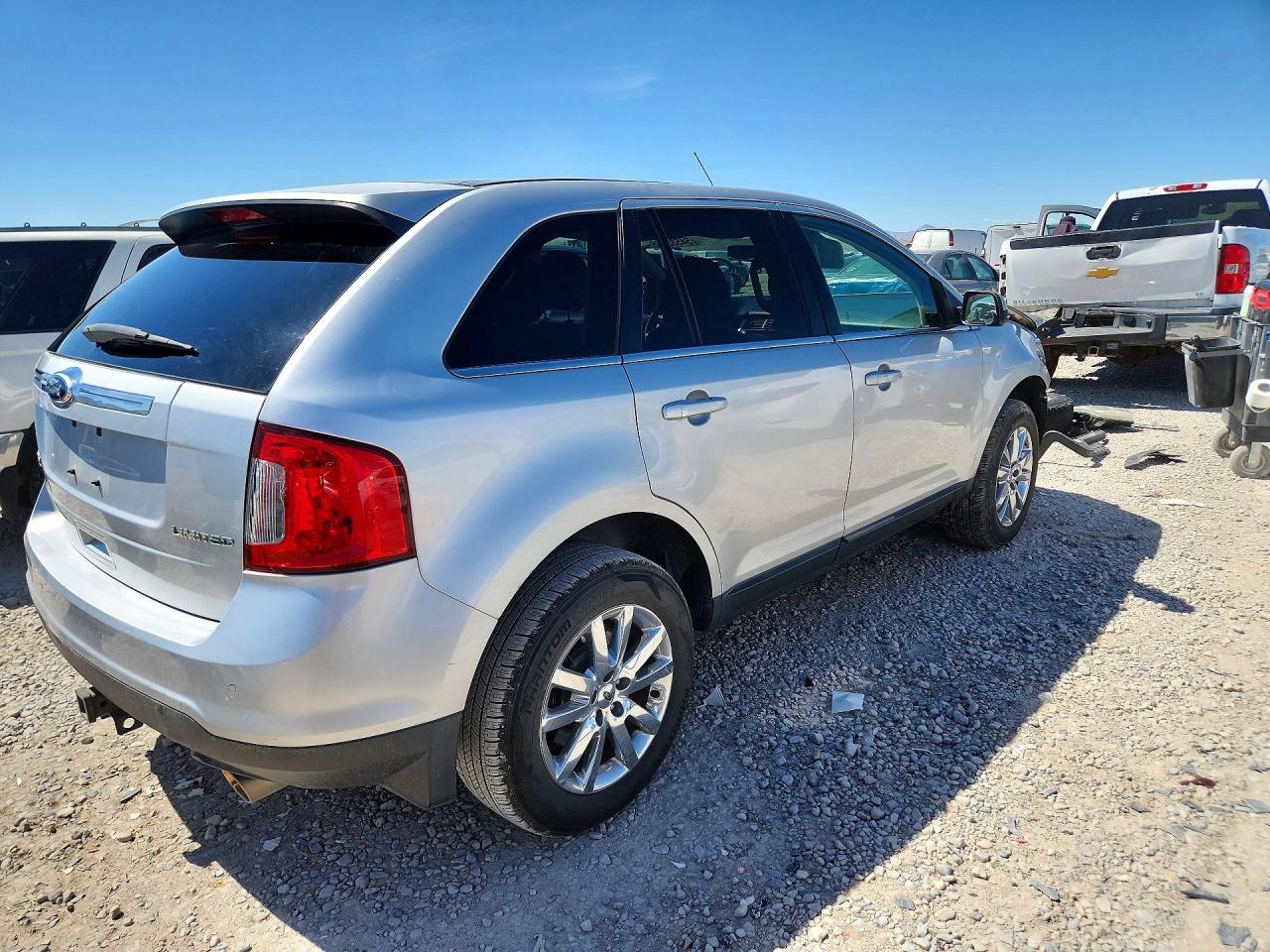 2014 Ford Edge Limited Silver vin: 2FMDK3KC6EBA07038