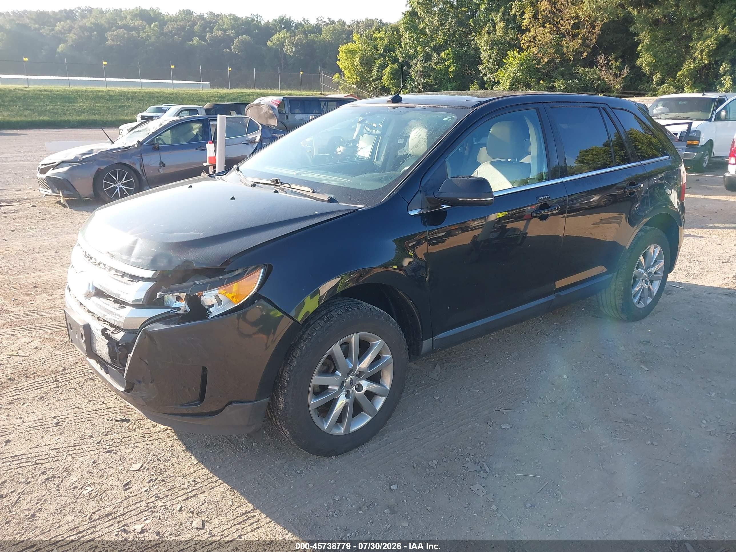 2014 Ford Edge Limited Black vin: 2FMDK3KC6EBA09016