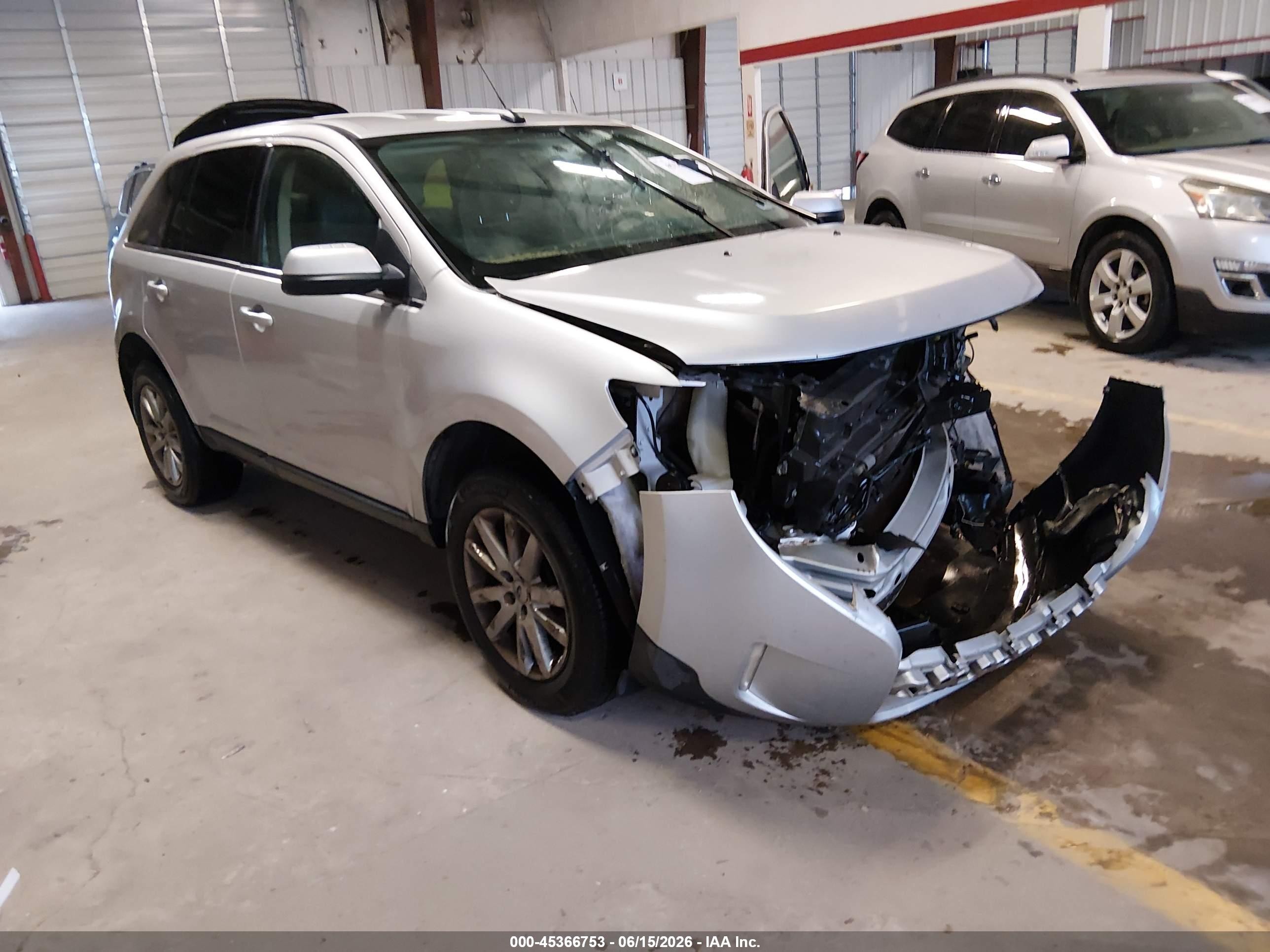 2014 Ford Edge Limited Silver vin: 2FMDK3KC6EBA41786