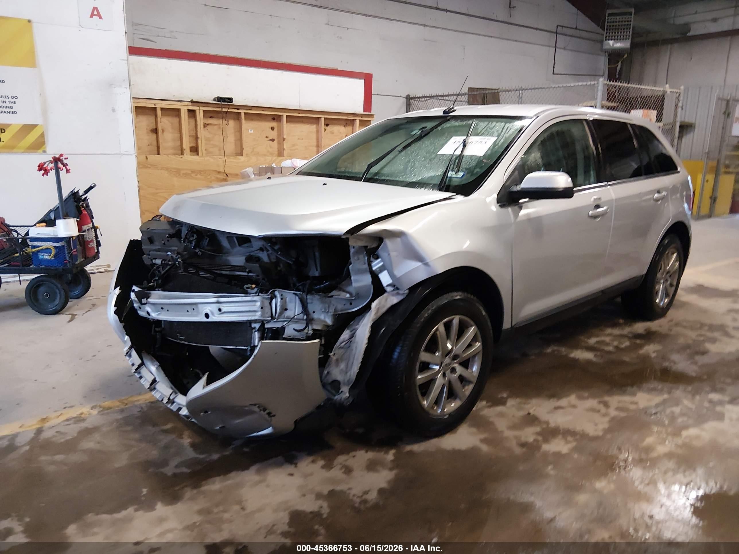 2014 Ford Edge Limited Silver vin: 2FMDK3KC6EBA41786