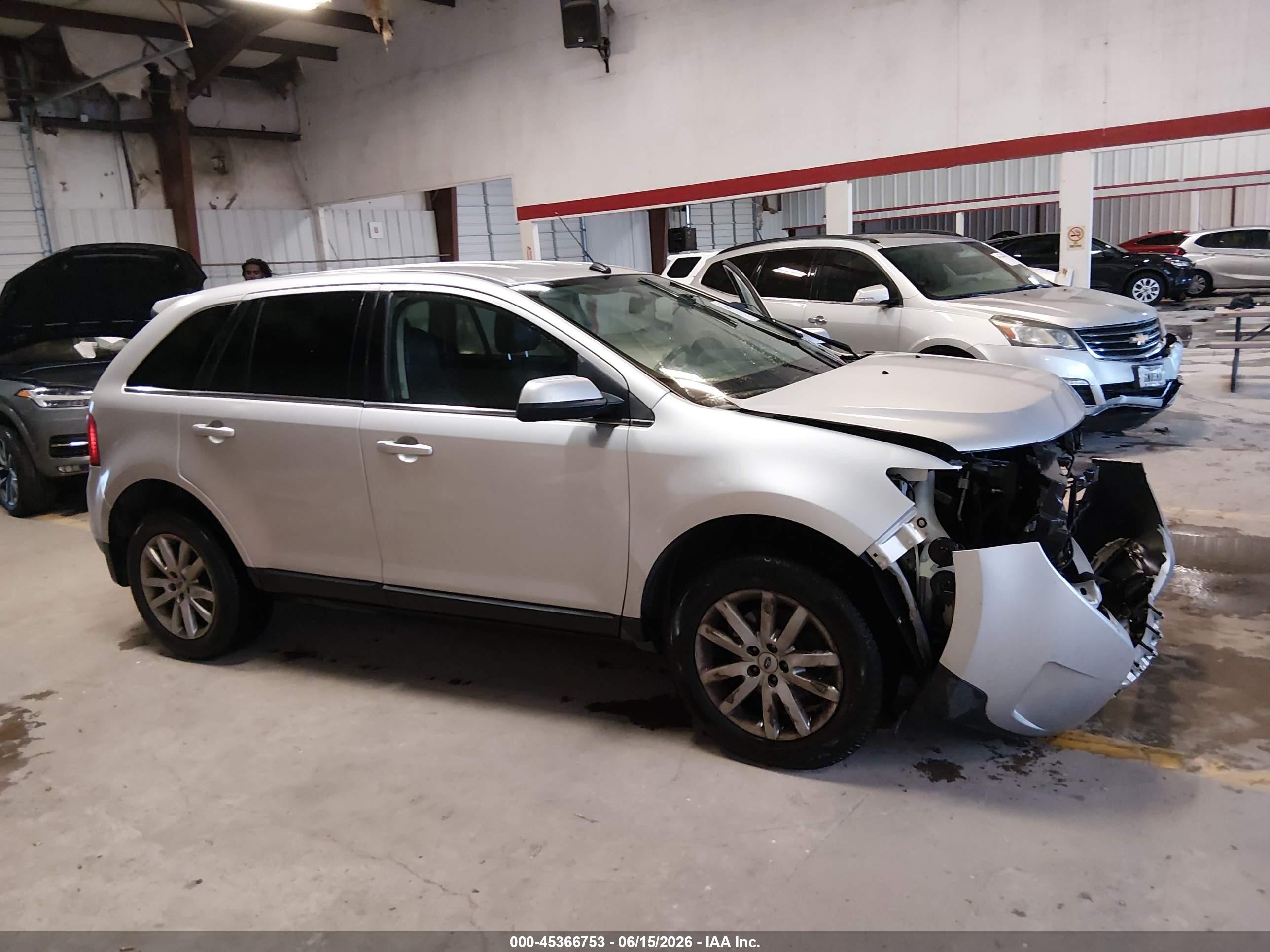 2014 Ford Edge Limited Silver vin: 2FMDK3KC6EBA41786