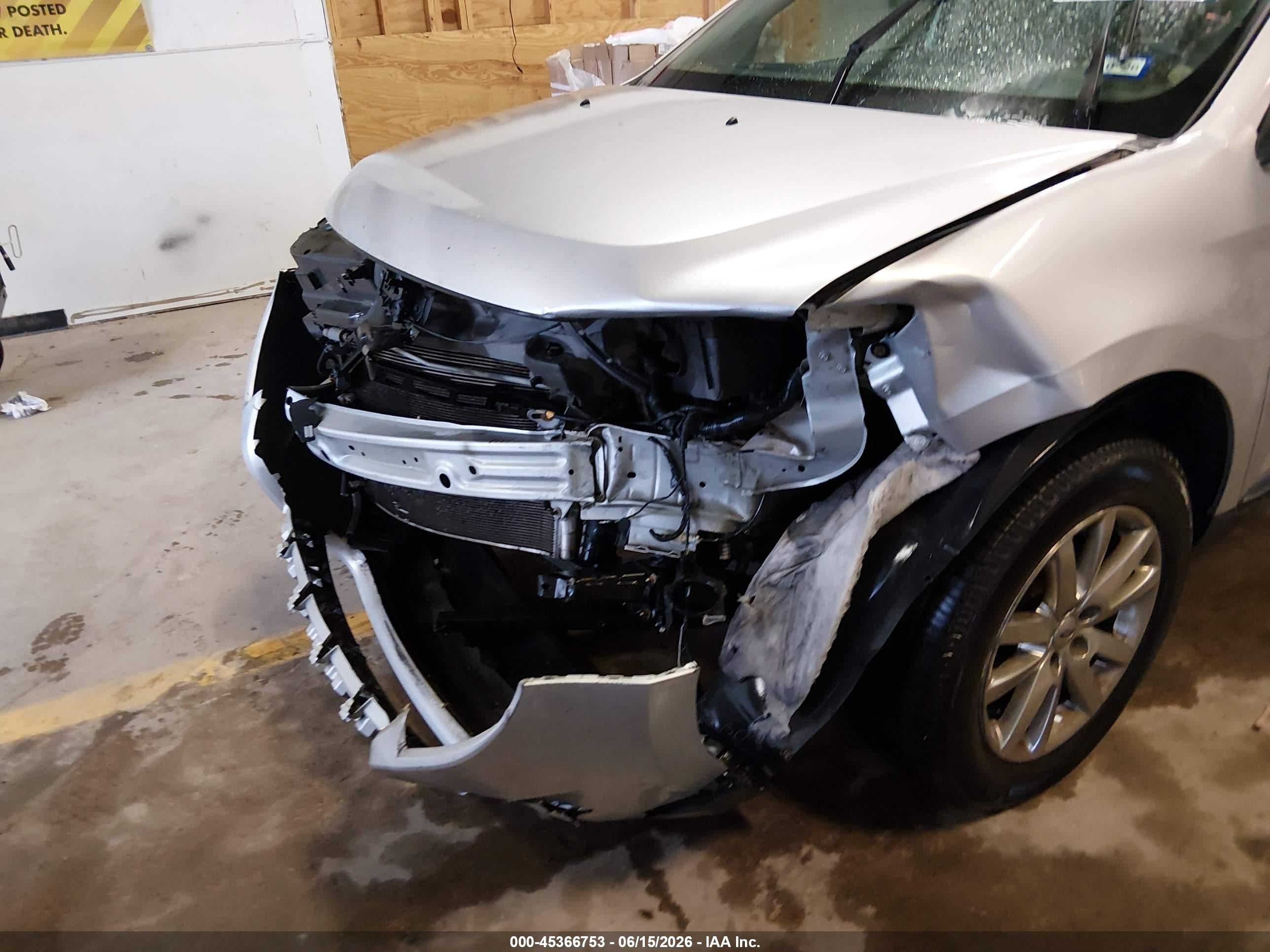 2014 Ford Edge Limited Silver vin: 2FMDK3KC6EBA41786