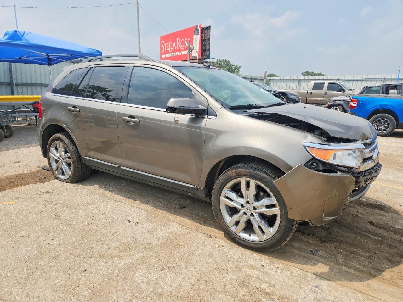2014 Ford Edge Limited Gray vin: 2FMDK3KC6EBB75522