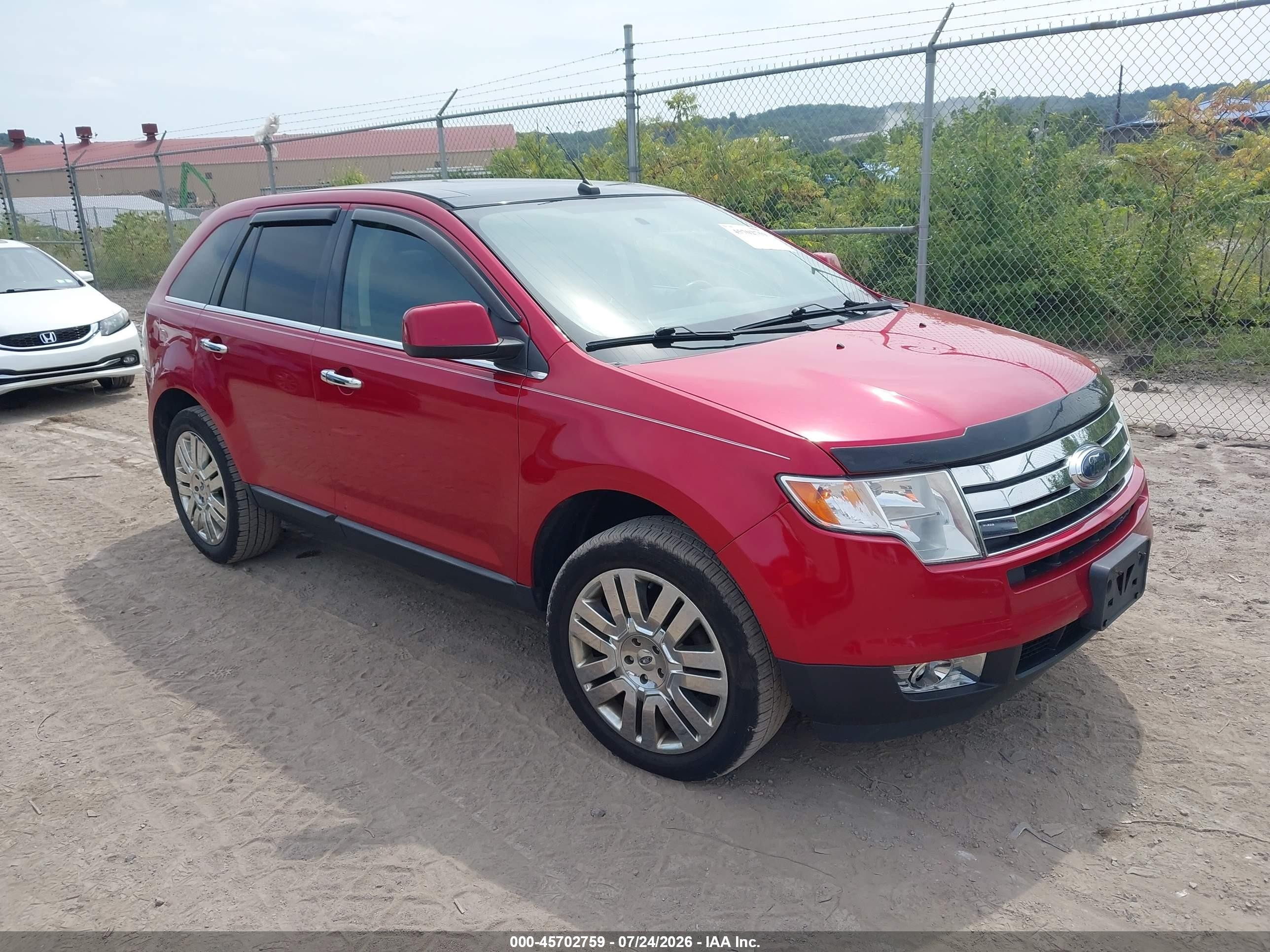 2010 Ford Edge Limited Red vin: 2FMDK3KC7ABA75715