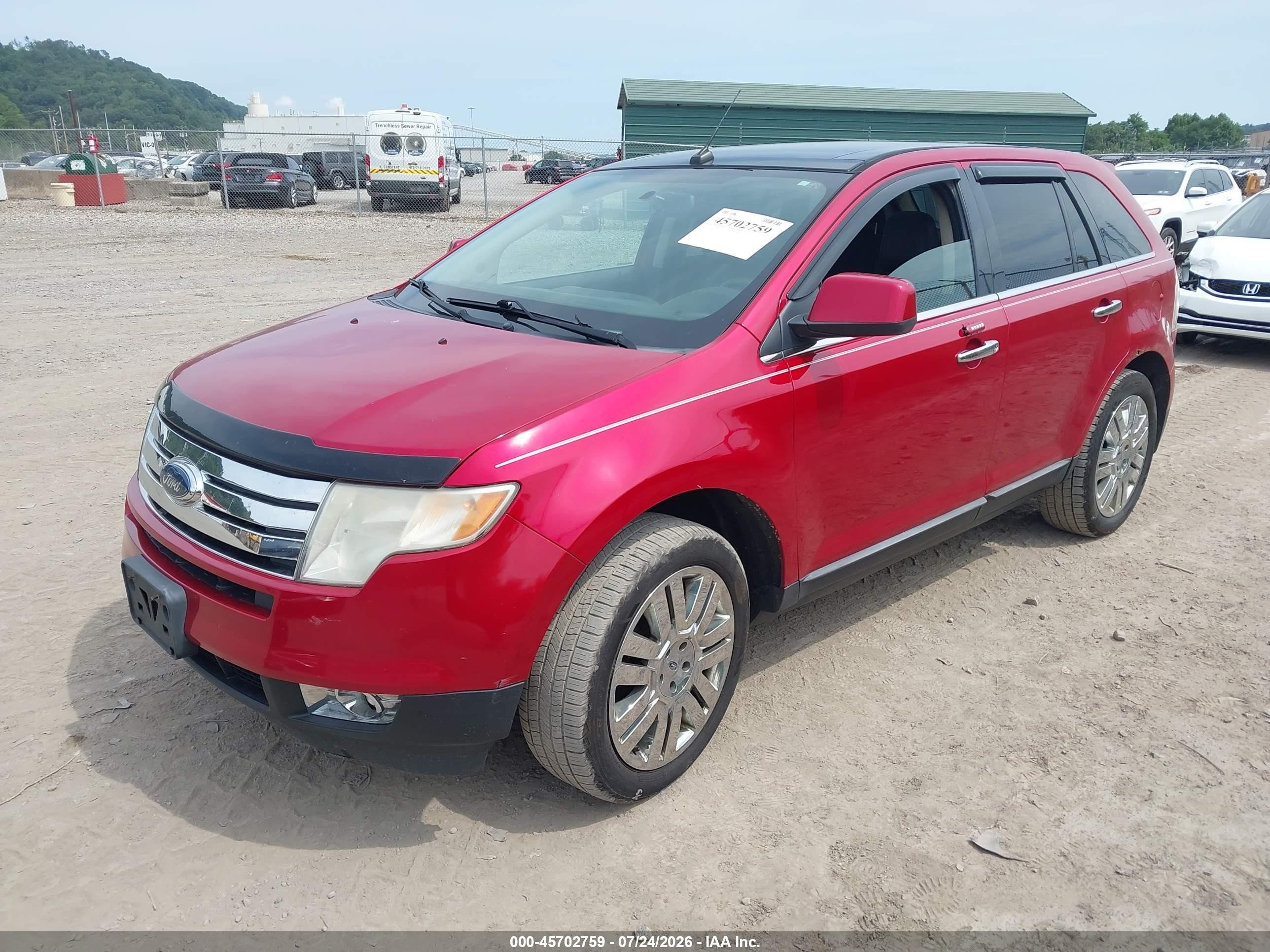 2010 Ford Edge Limited Red vin: 2FMDK3KC7ABA75715
