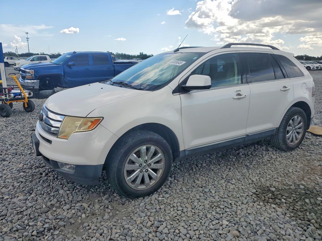 2010 Ford Edge Limited White vin: 2FMDK3KC7ABB03514