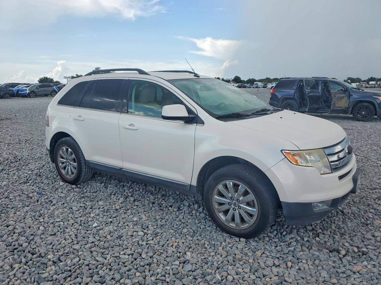 2010 Ford Edge Limited White vin: 2FMDK3KC7ABB03514